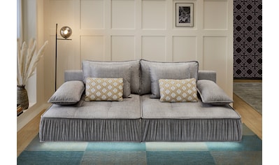 Jockenhöfer Gruppe Big-Sofa »Trento«, mit Wellenfederung, Sitzkomfort und mehrfach  verstellbare Kopfstützen auf Raten bestellen