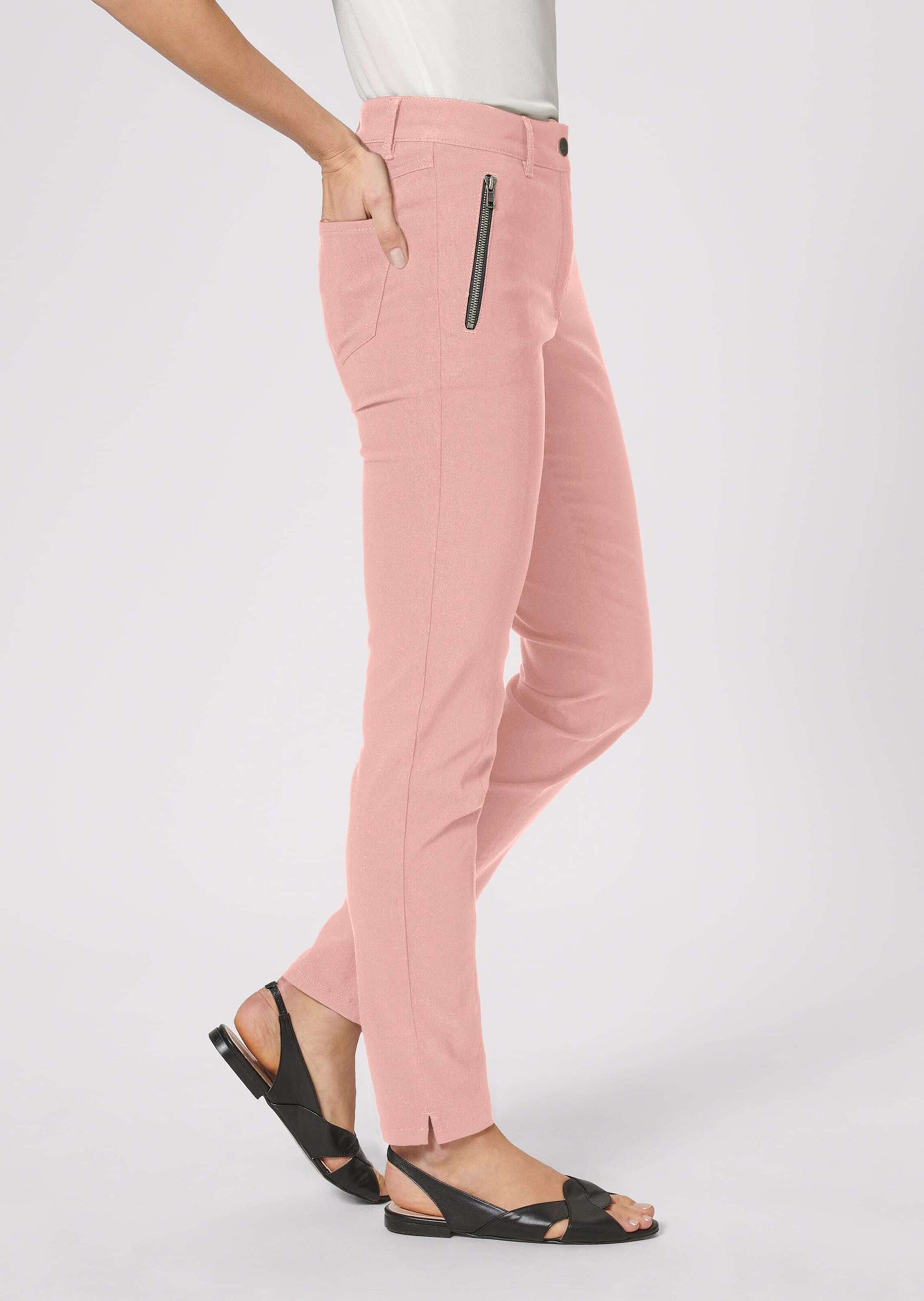 MADELEINE Stoffhose »Hose Schmale Skinny-Hose, Zippertaschen«