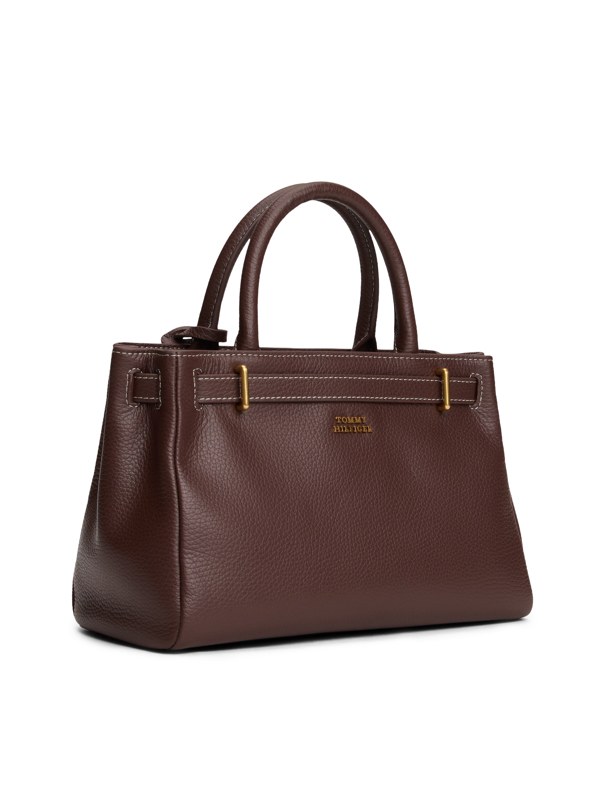 Tommy Hilfiger Henkeltasche »AMERICAN ICON MINI TOTE LEATHER« , Damen Tragetasche, Businessbag mit Zierriegel und Schloss