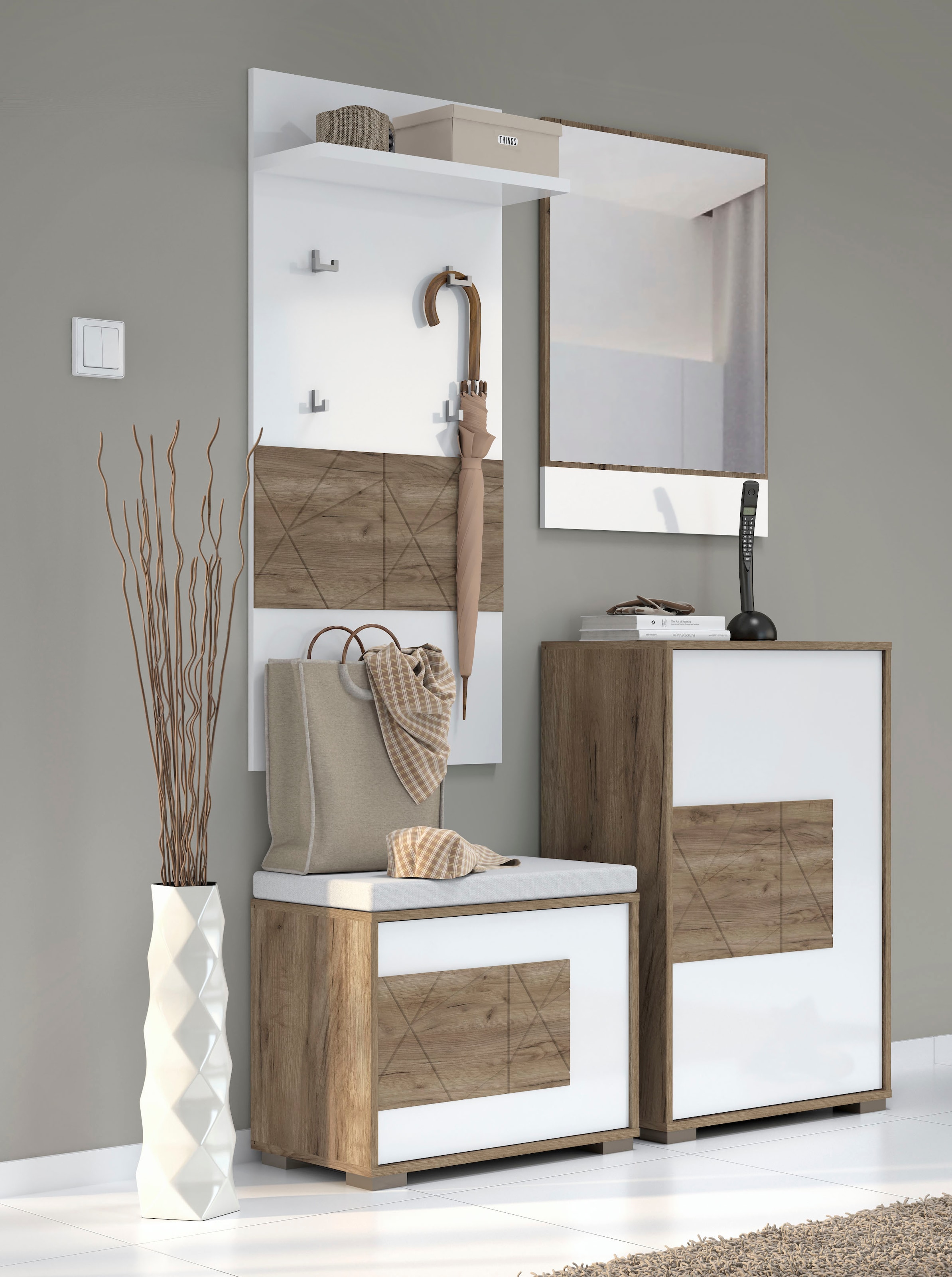 Places of Style Wandspiegel »Stela«, UV lackiert