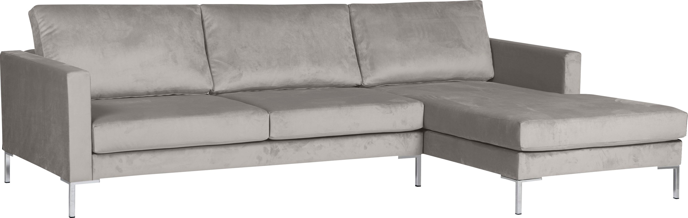 Alte Gerberei Ecksofa »Velina, L-Form«, mit Metall-Winkelfüßen, Breite 251 cm