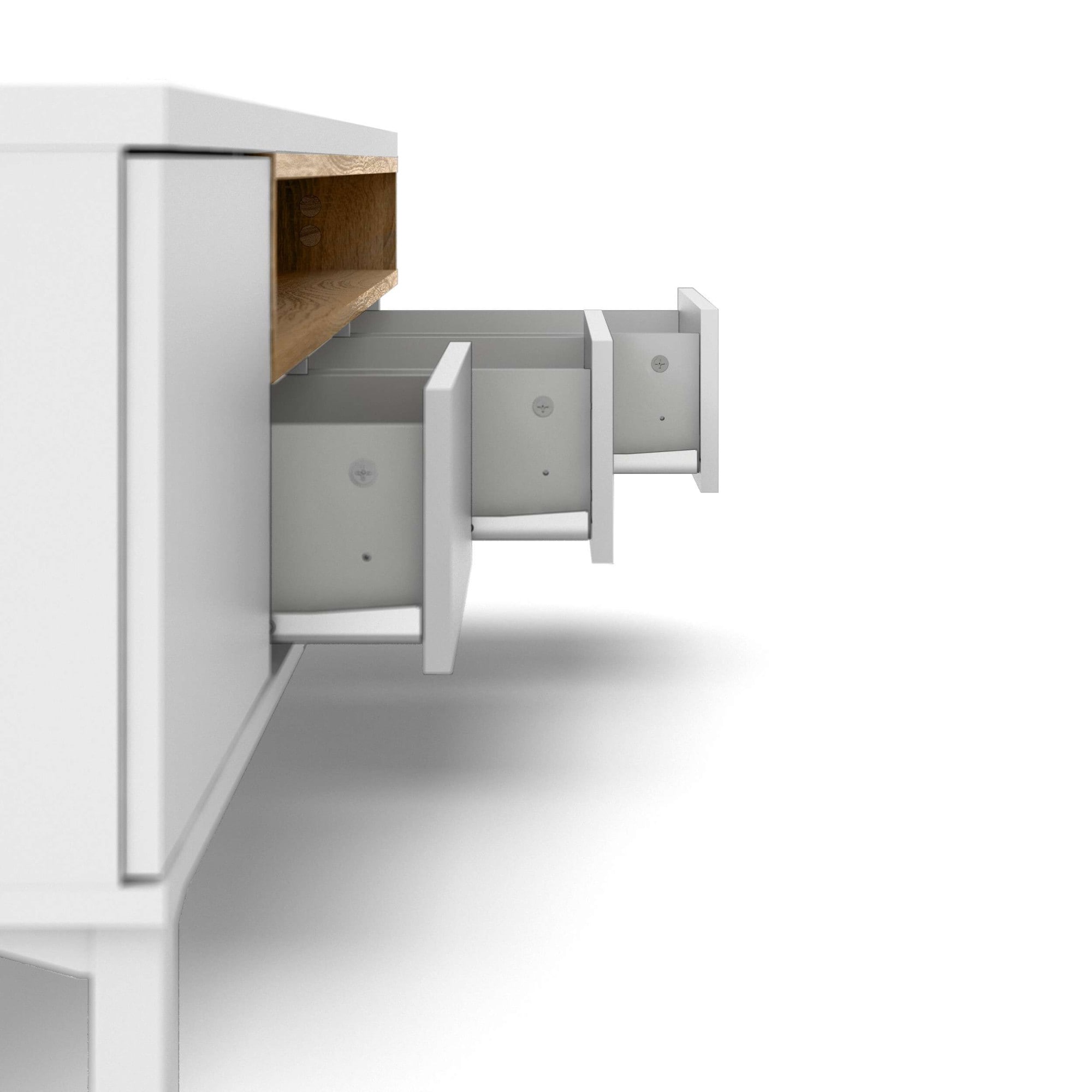 INOSIGN TV-Board »Roomers TV-Board, TV-Möbel, TV-Unit, Media-Möbel, Sideboard«, Breite/Höhe 156/48 cm, 2 offene Fächer mit Rahmen-Optik, Kabelführung