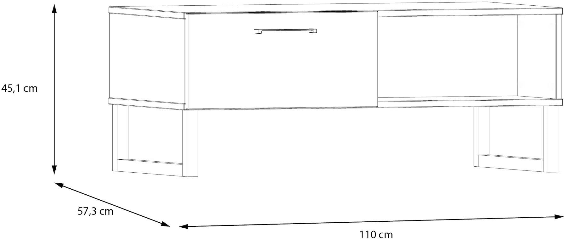 FORTE Couchtisch »Silba«, Breite ca. 110 cm