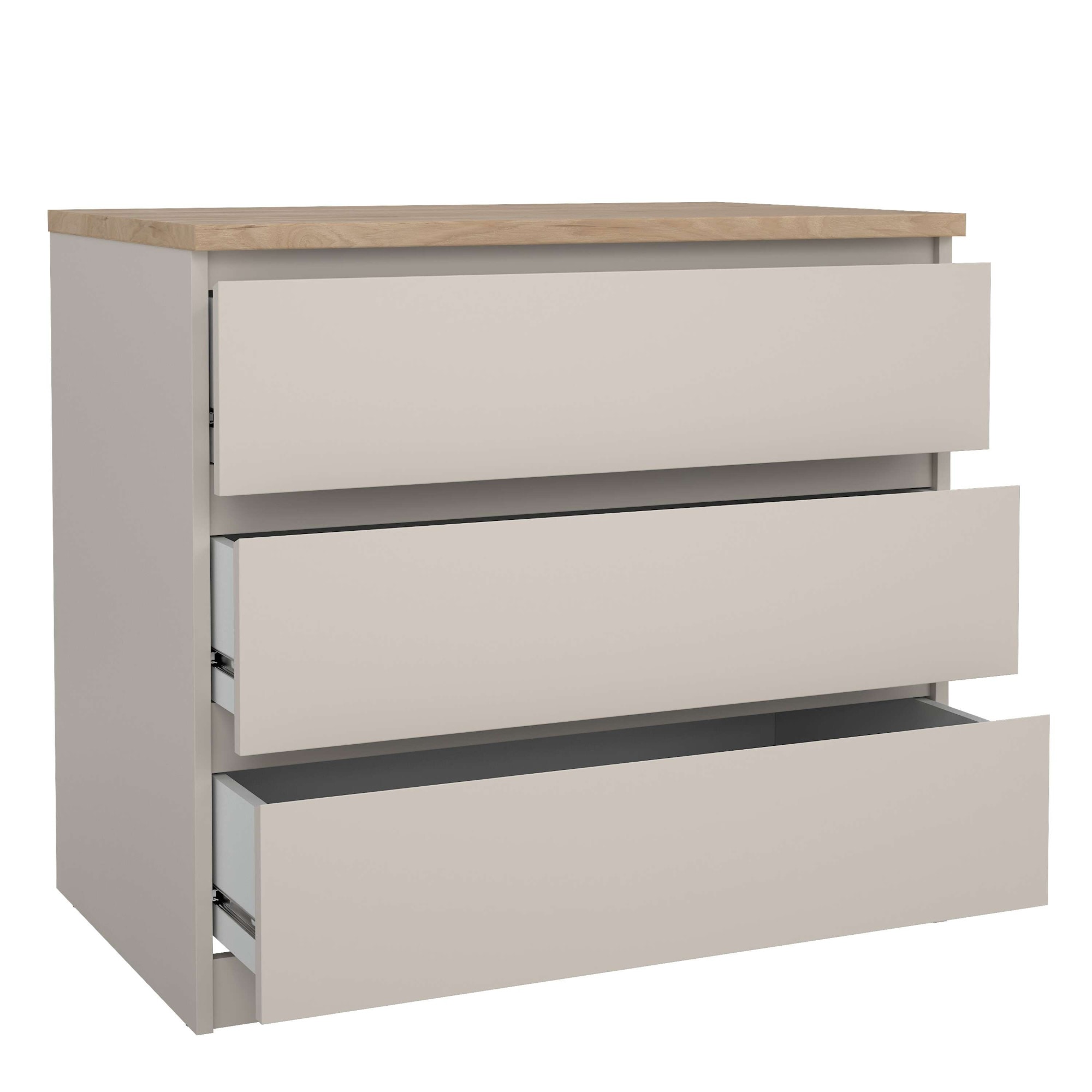 INOSIGN Kommode »Naia« Modern, mehrere Farben,abgerundete Schubladenkanten auf Metallgleiter