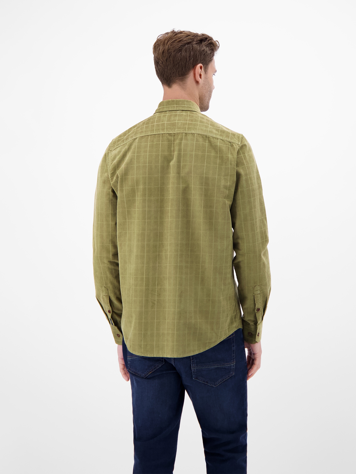 LERROS Karohemd »LERROS Kariertes Cordhemd - robuste Struktur für jeden Tag«