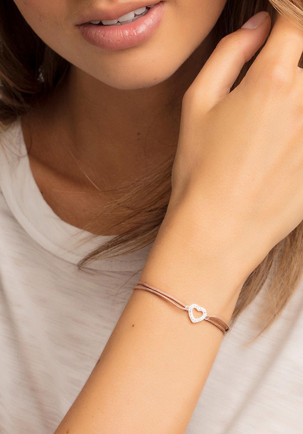 THOMAS SABO Armband »Little Secret Herz« mit Zirkonia