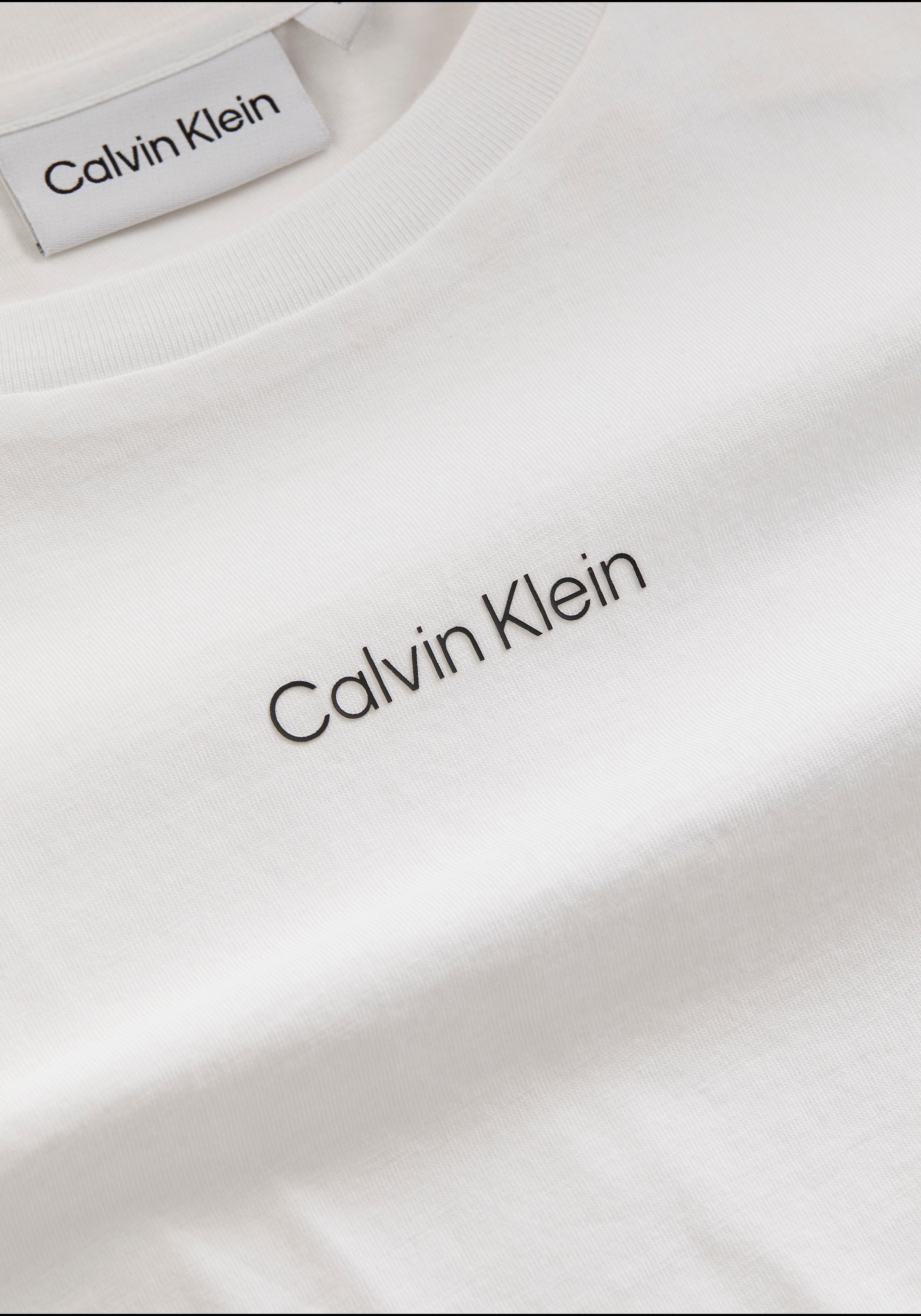Calvin Klein T-Shirt »MICRO LOGO T-SHIRT«, aus reiner Baumwolle