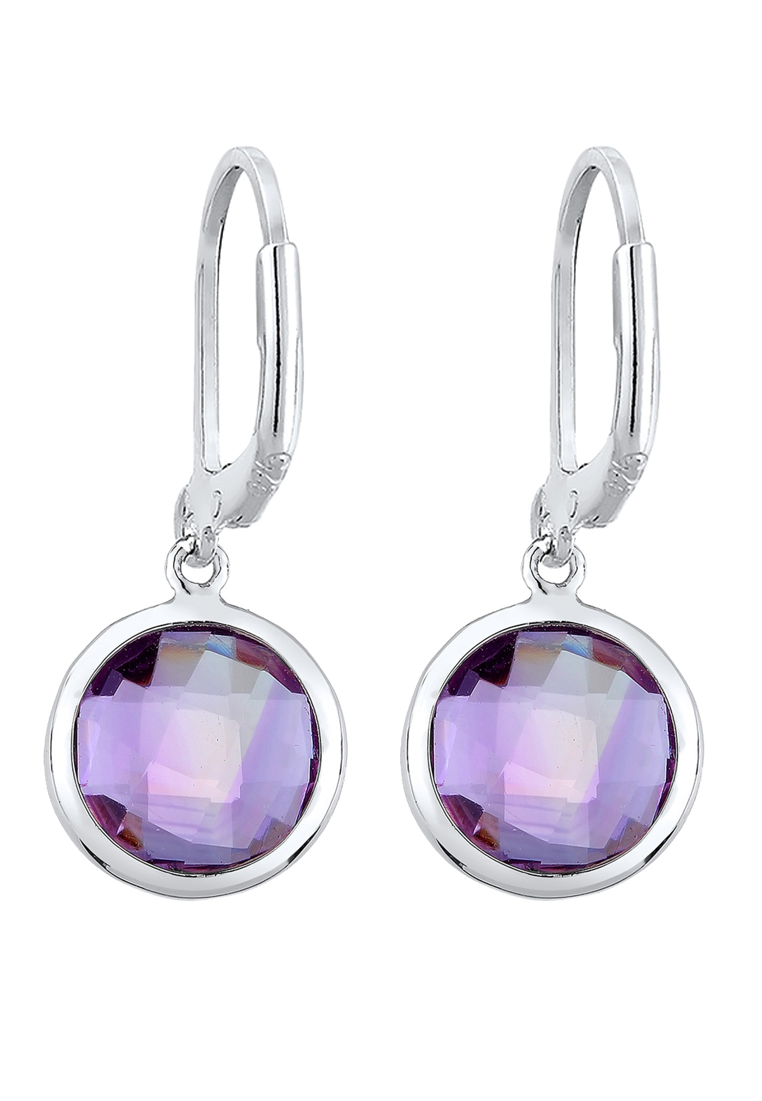 Elli Paar Ohrhänger »Ohrringe Ohrhänger Amethyst Hell Lila 925 Sterling Silber«