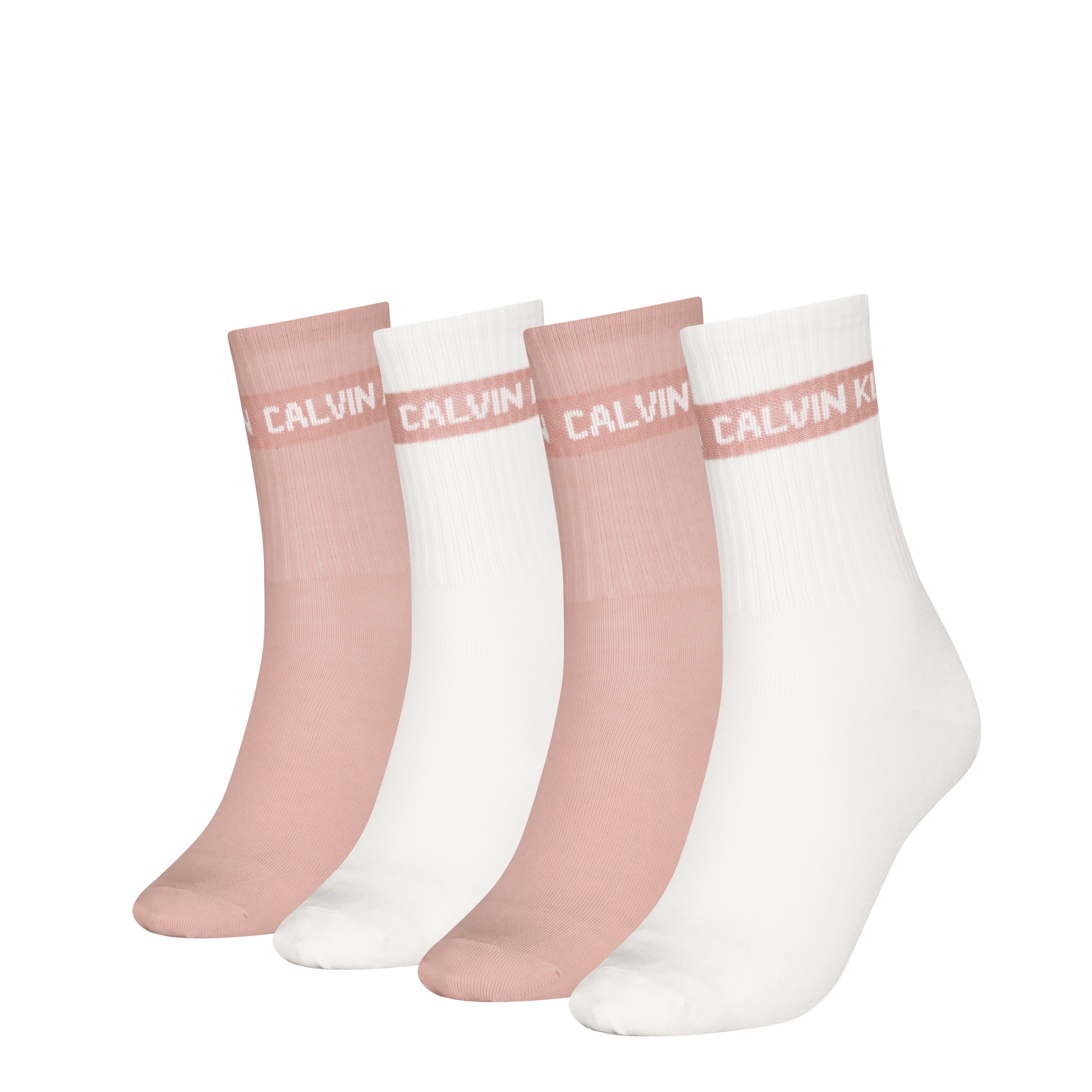 Calvin Klein Jeans Socken »CKJ WOMEN SOCK 4P GIFTBOX STRIPE LOGO« 4er Pack, 
