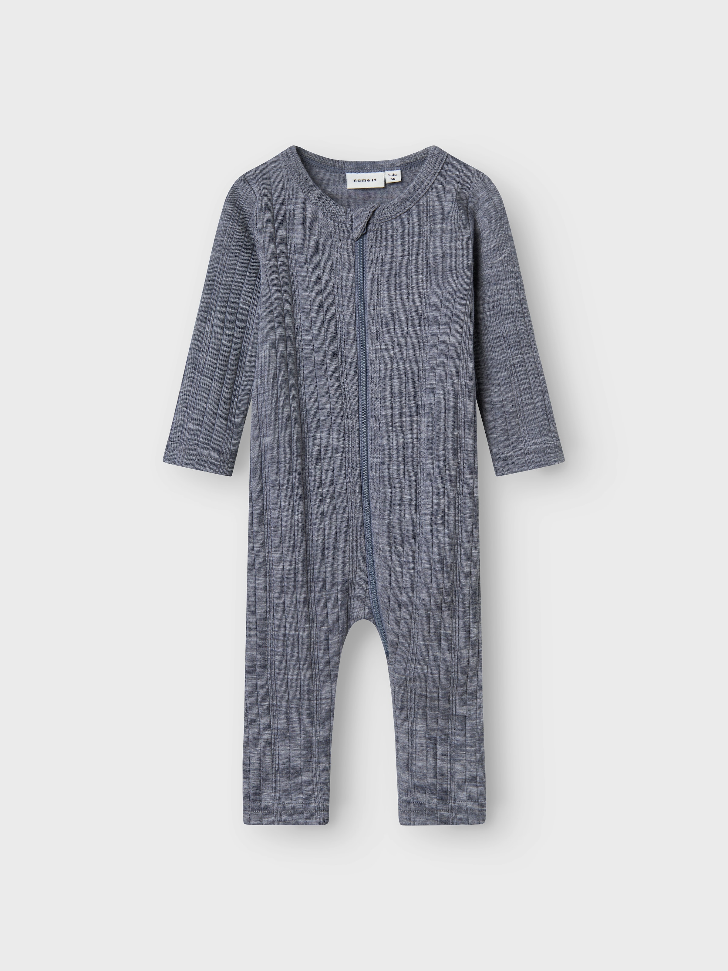 Name It Schlafanzug »NBMWANG WOOL NEEDLE NIGHTSUIT SOLID NOOS«, aus reiner Merinowolle