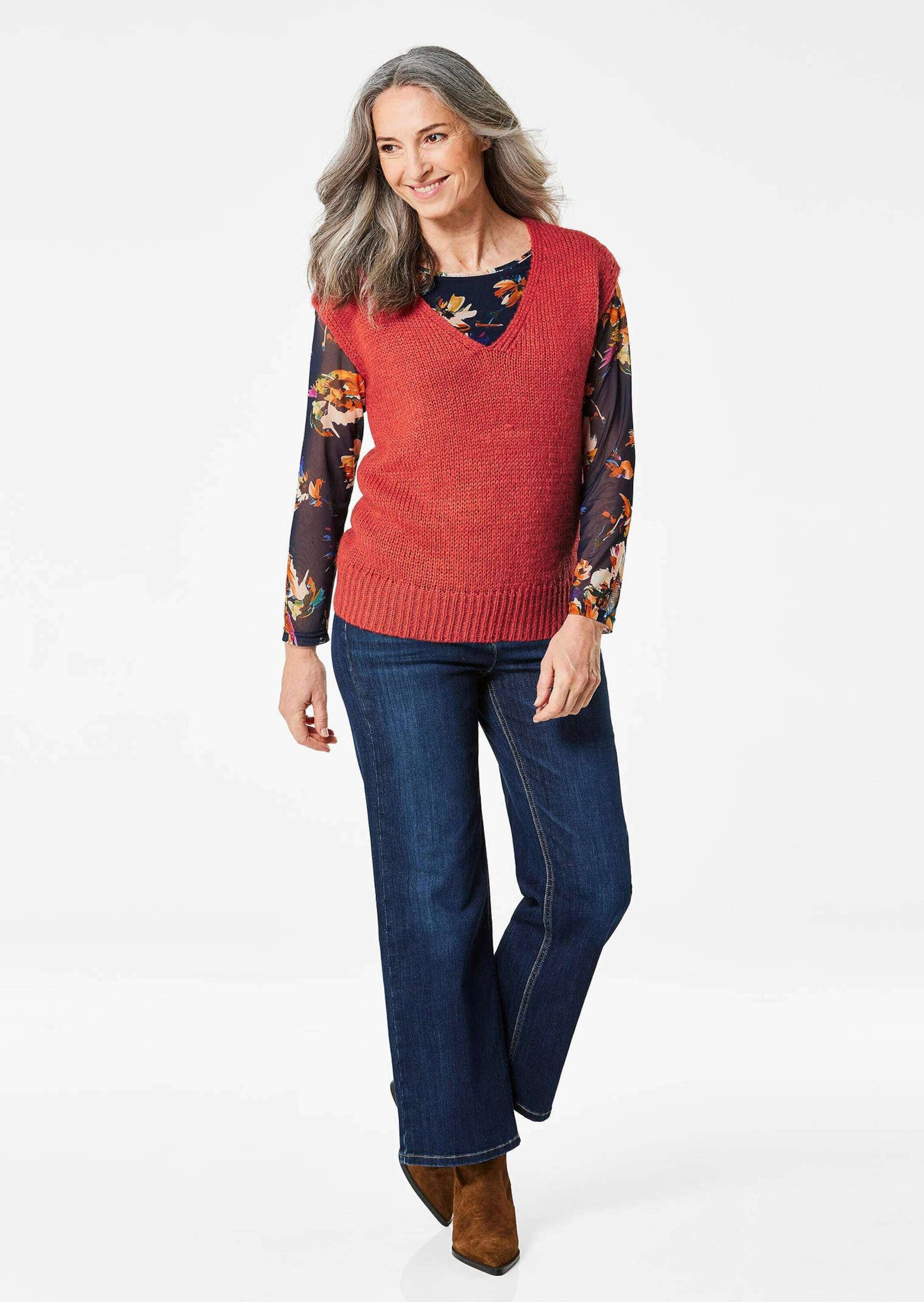 GOLDNER Rundhalspullover »Pullunder«