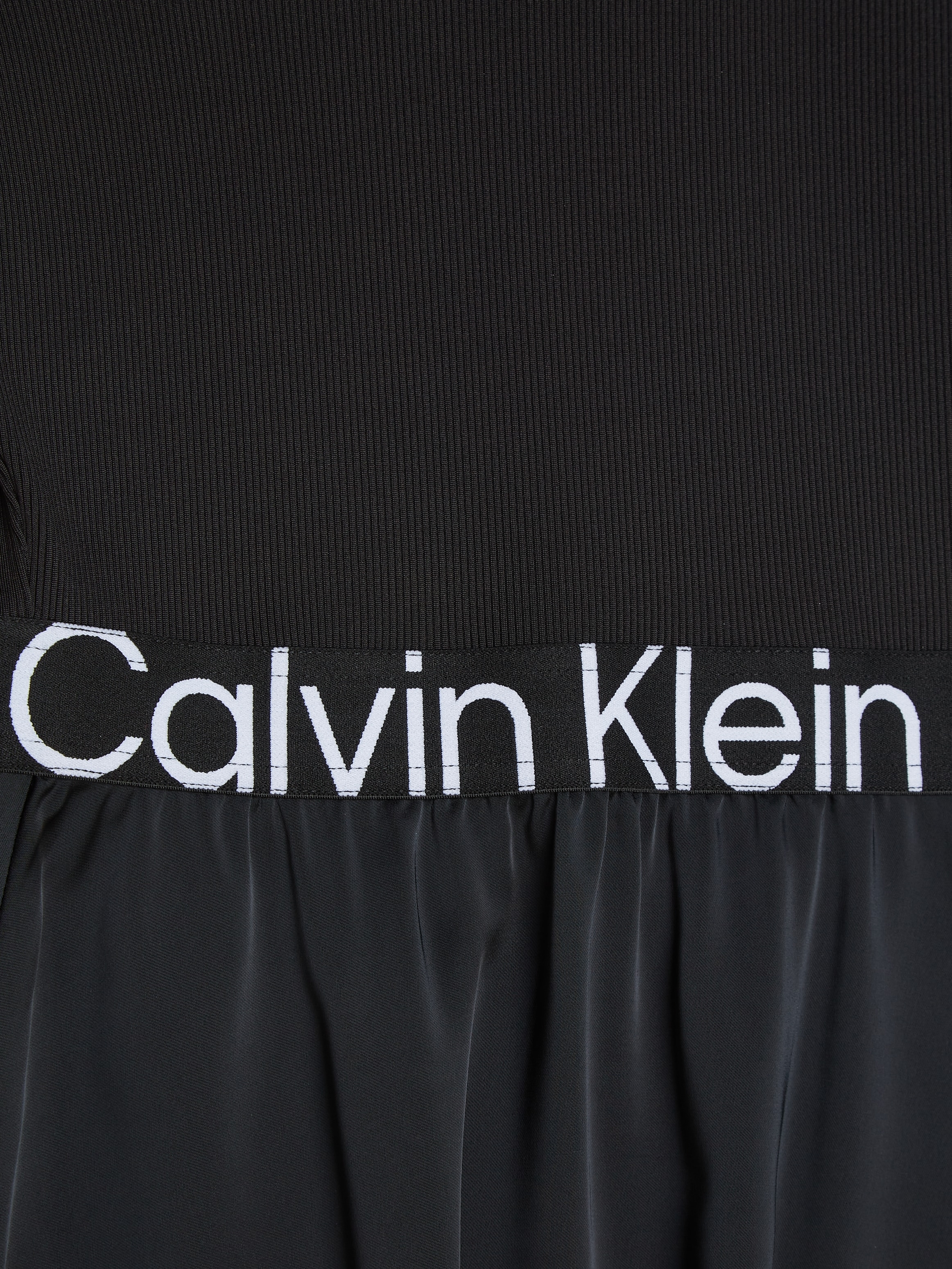 Calvin Klein Jeans Blusenkleid »LOGO ELASTIC LS DRESS«