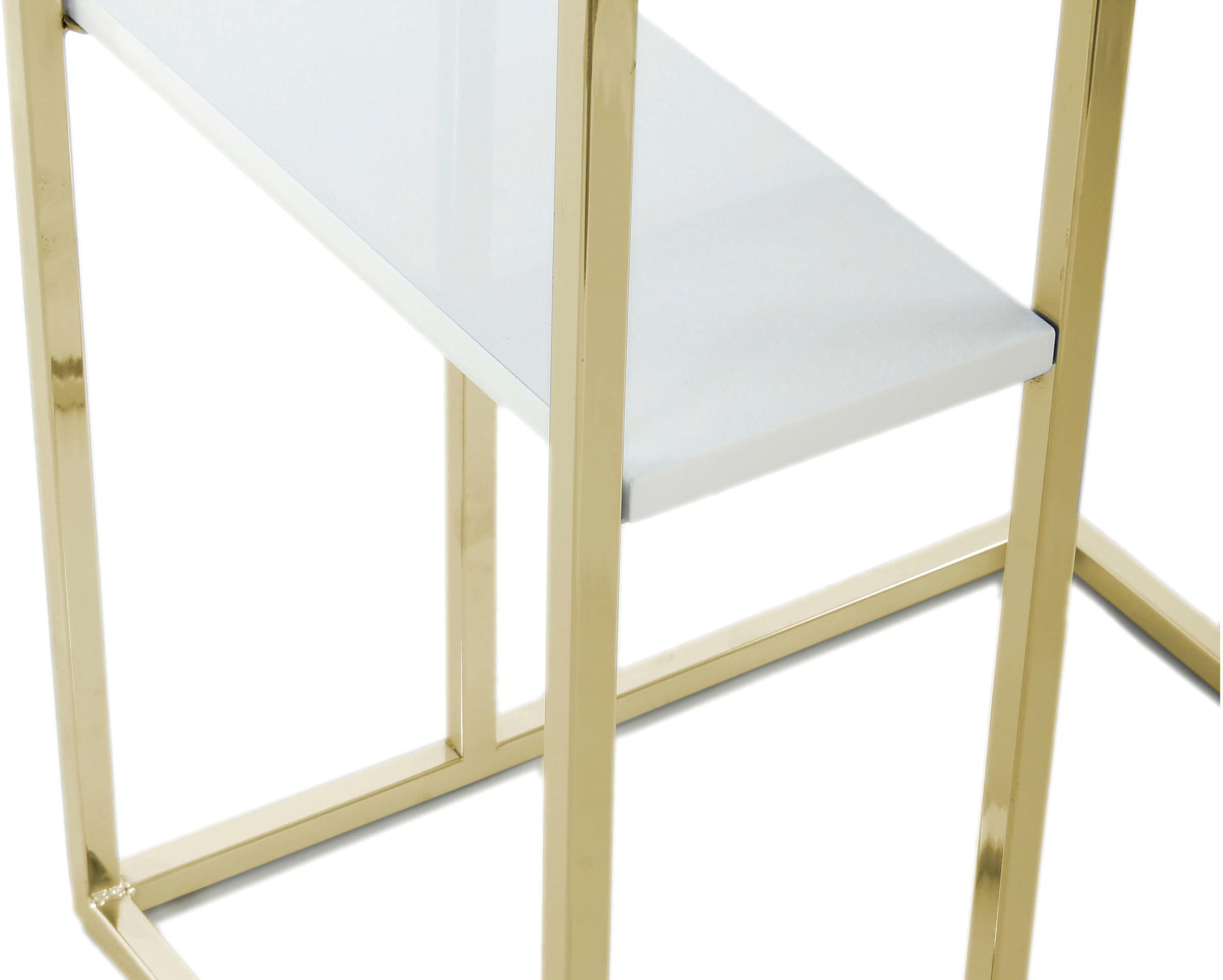 Kayoom Beistelltisch »Lucilla 225, Beistelltisch in eleganter Optik, in rechteckiger Form« 1 Stk. tlg. Modernes C-Form, dezentes Design, mit zusätzlicher Ablage