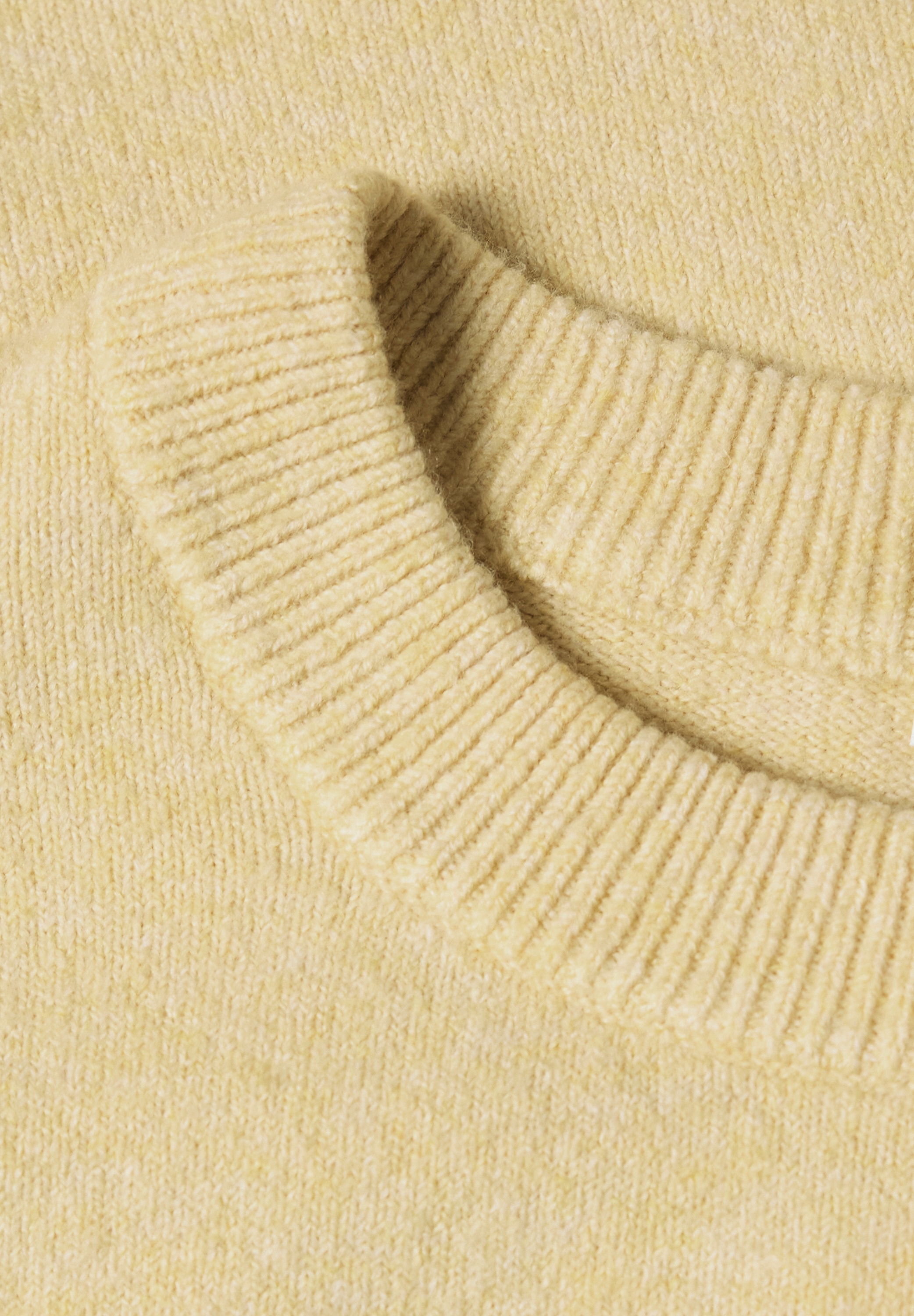 STREET ONE Strickpullover Langarm Pullover mit Rundhals und Raffung