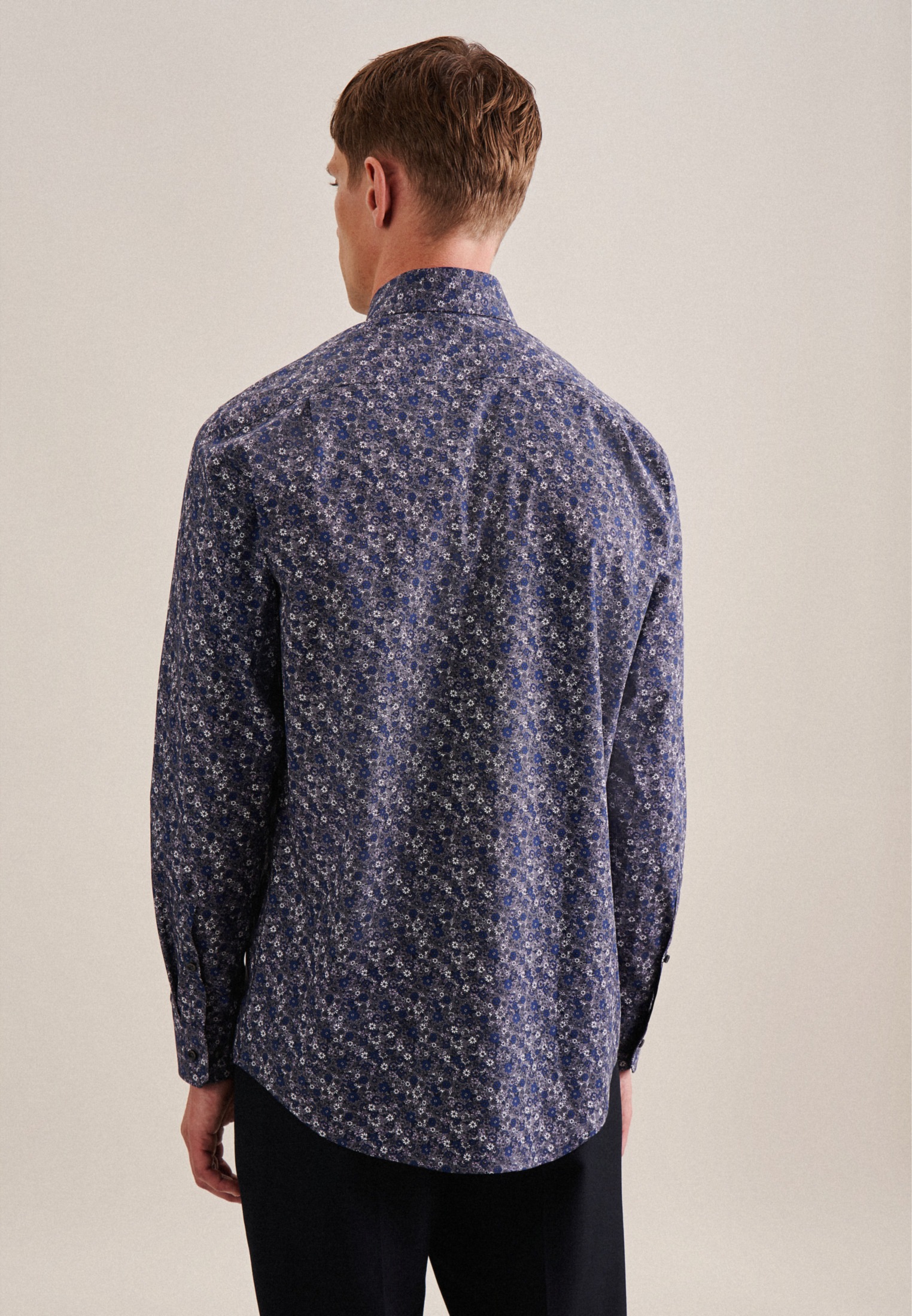 seidensticker Businesshemd »Regular« Regular Extra langer Arm Kentkragen Floral