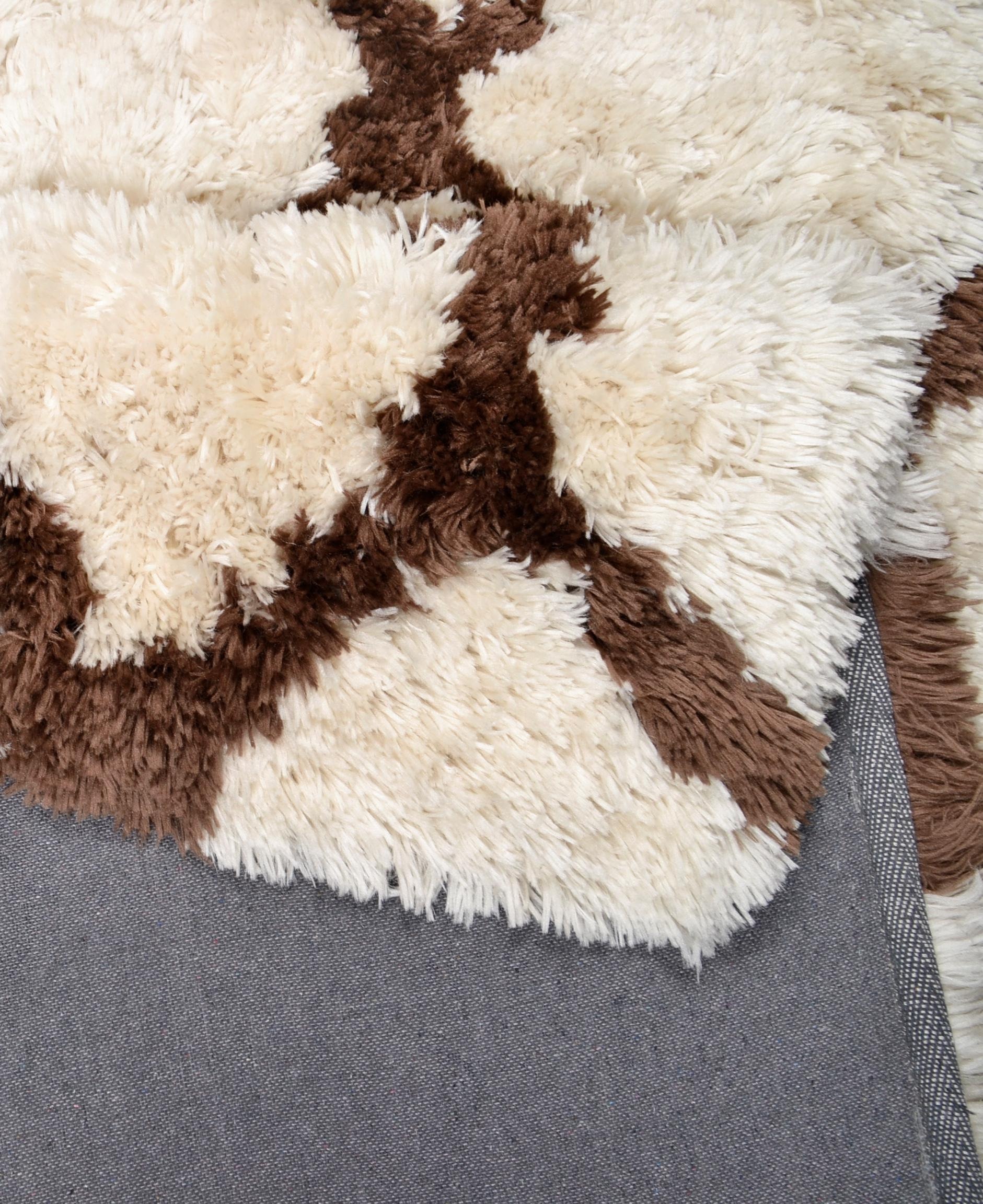 TOM TAILOR HOME Hochflor-Teppich »Flocatic Pattern«, rechteckig, 65 mm Höhe, Rauten Muster, ideal im Wohnzimmer & Schlafzimmer
