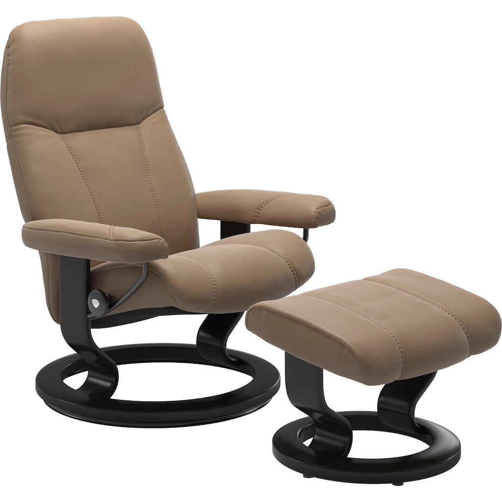 Stressless® Relaxsessel »Consul«, (Set, Relaxsessel mit Hocker)