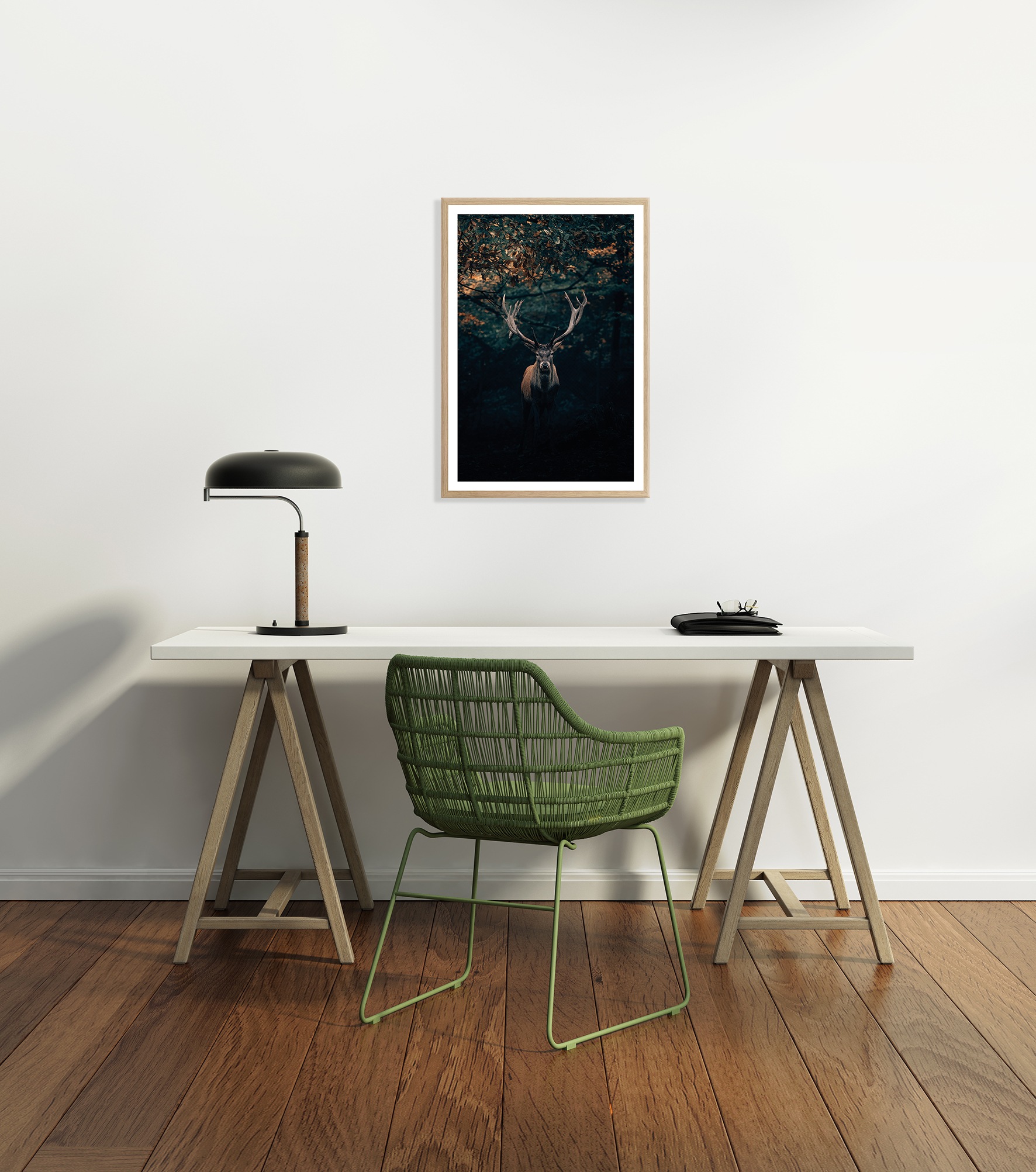 Bönninghoff Bild mit Rahmen, Hirsch, (1 St.), BxH: 50x70 cm