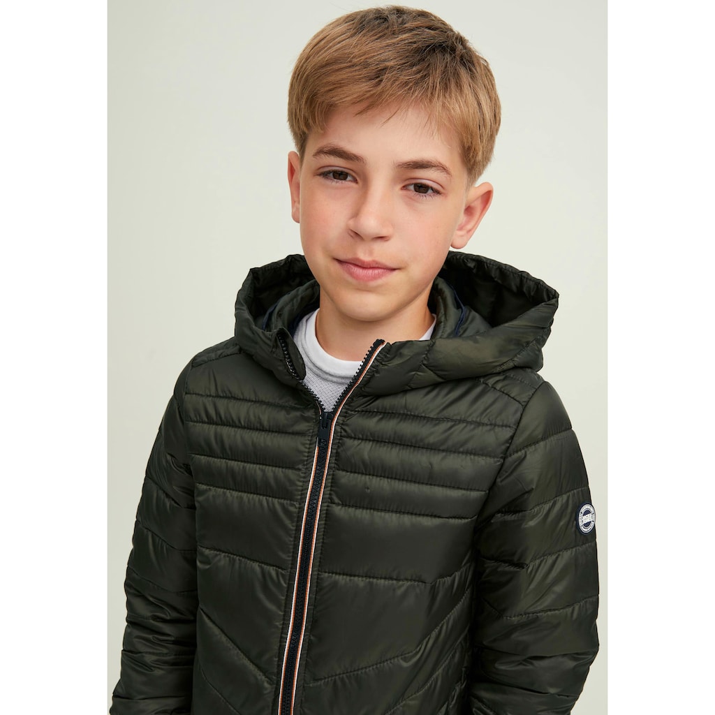 Jack & Jones Junior Steppjacke »JJEHERO PUFFER HOOD NOOS JNR«, mit Kapuze