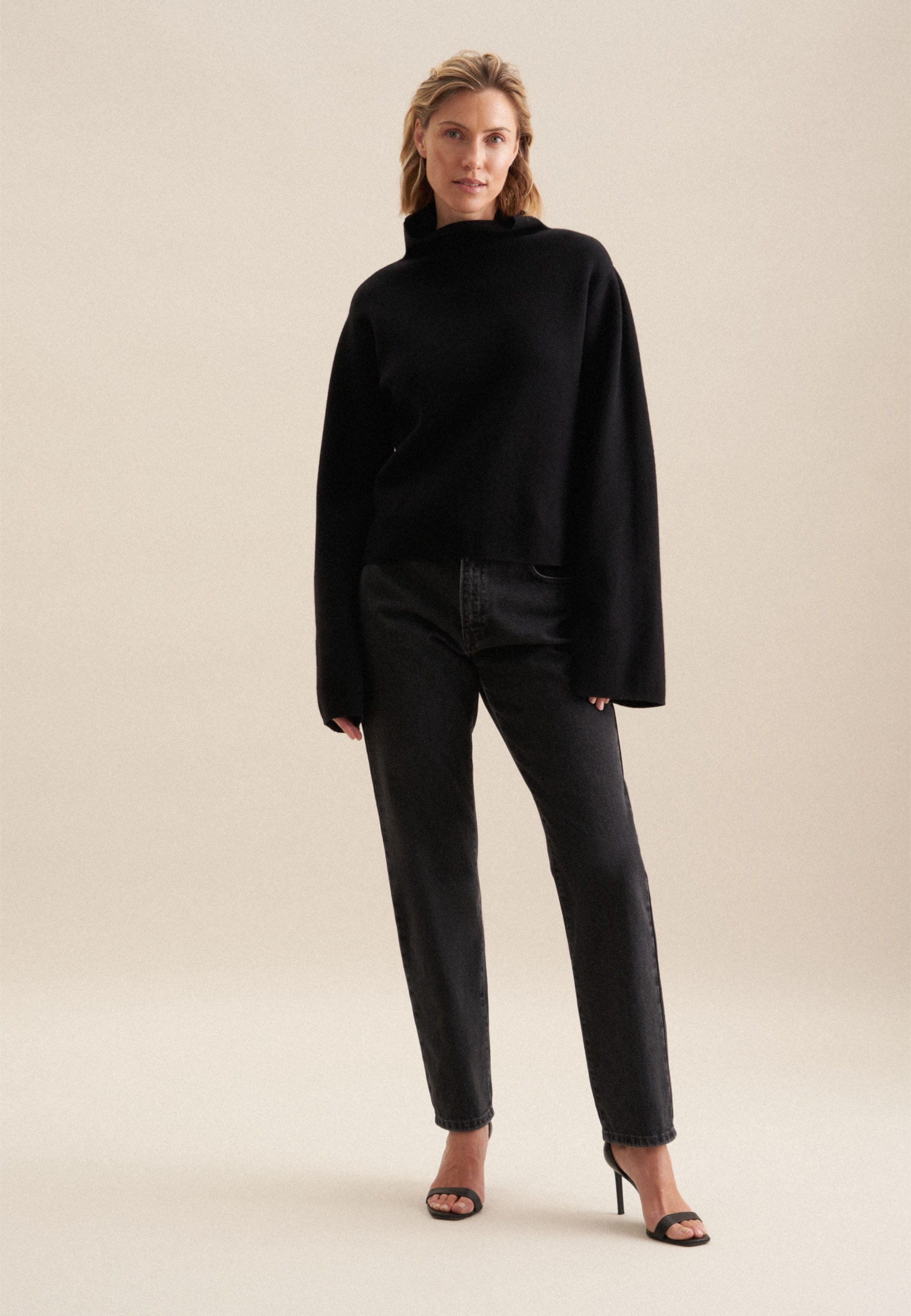 seidensticker Strickpullover »Schwarze Rose« 1/1 Turtleneck