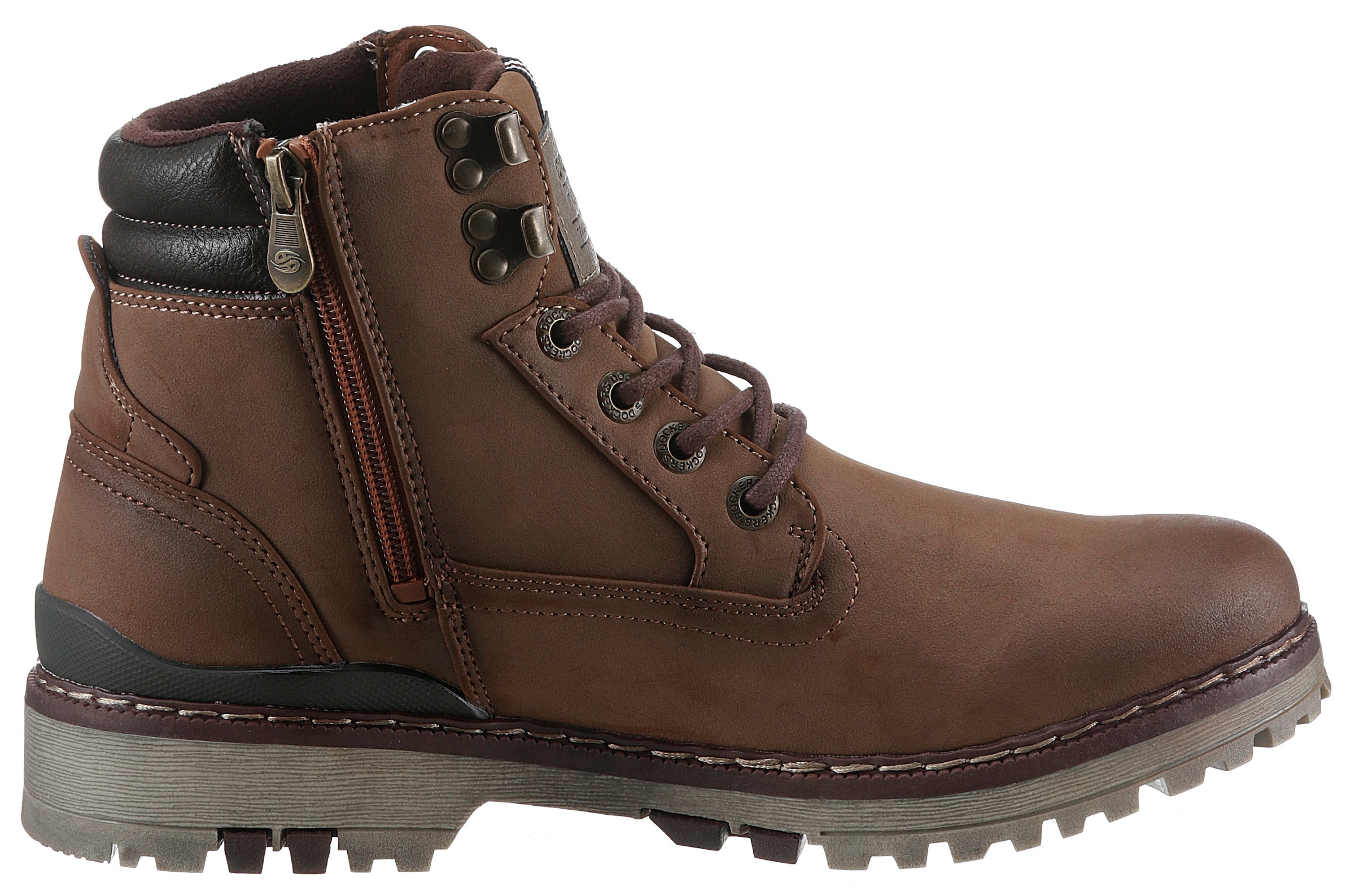 Dockers by Gerli Schnürboots, Winterboots, Workerboots mit Profilsohle