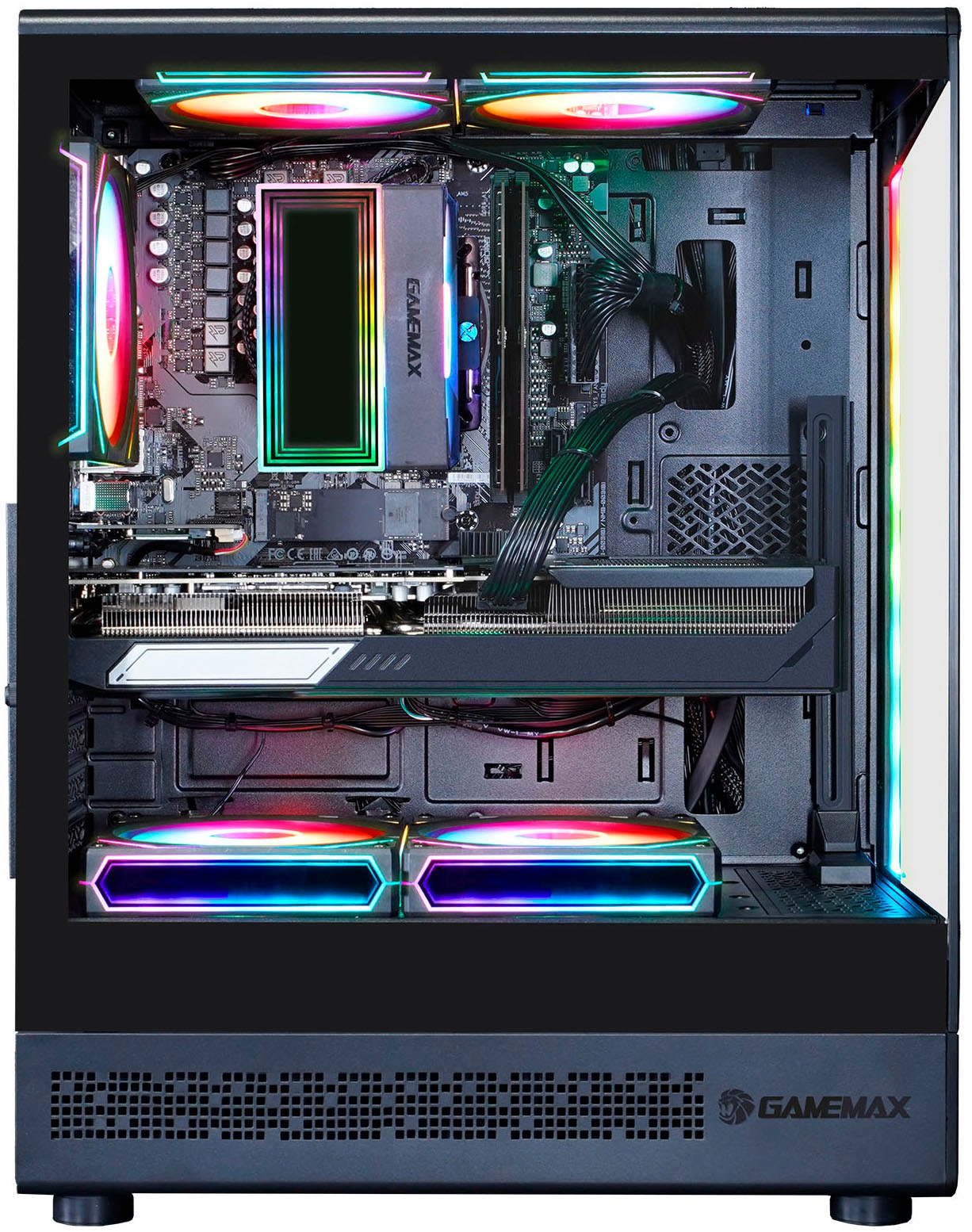 GAMEMAX Gaming-PC »VISTA COC AB 8194 AMD Ryzen 7 9700X 32GB DDR5 1TB SSD RX 9070 XT« Windows 11, DDR5 RAM