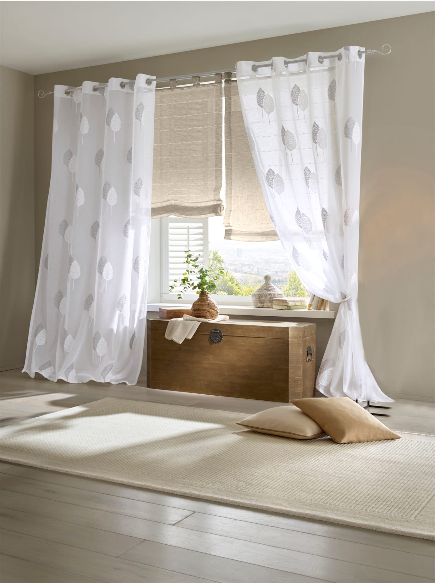 heine home Gardine Ösen 1 Stk. tlg.