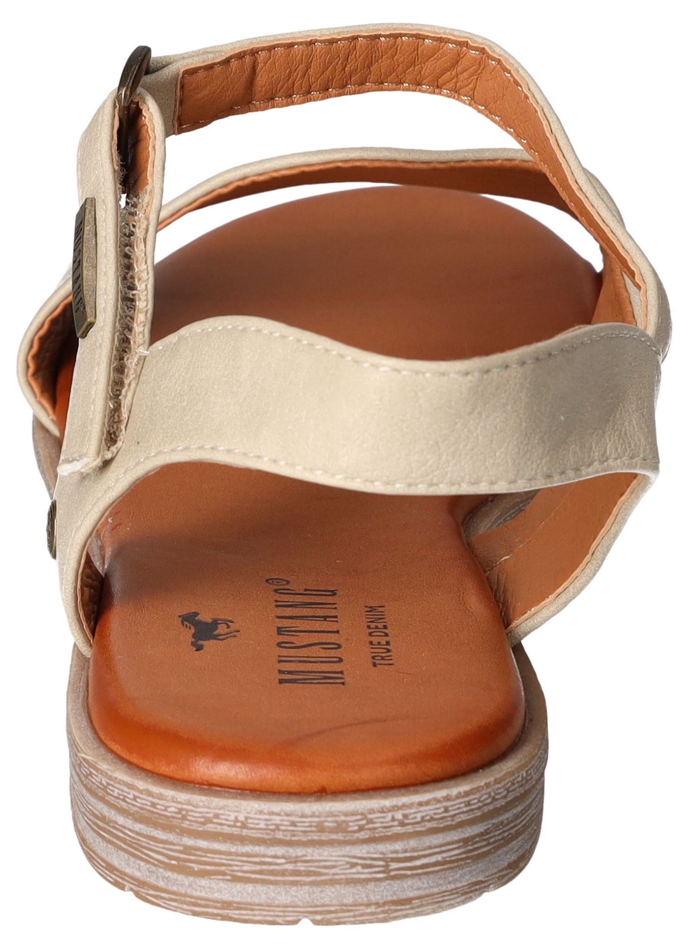 Mustang Shoes Sandale, Sommerschuh, Sandalette, Riemchensandale in asymmetrischer Form