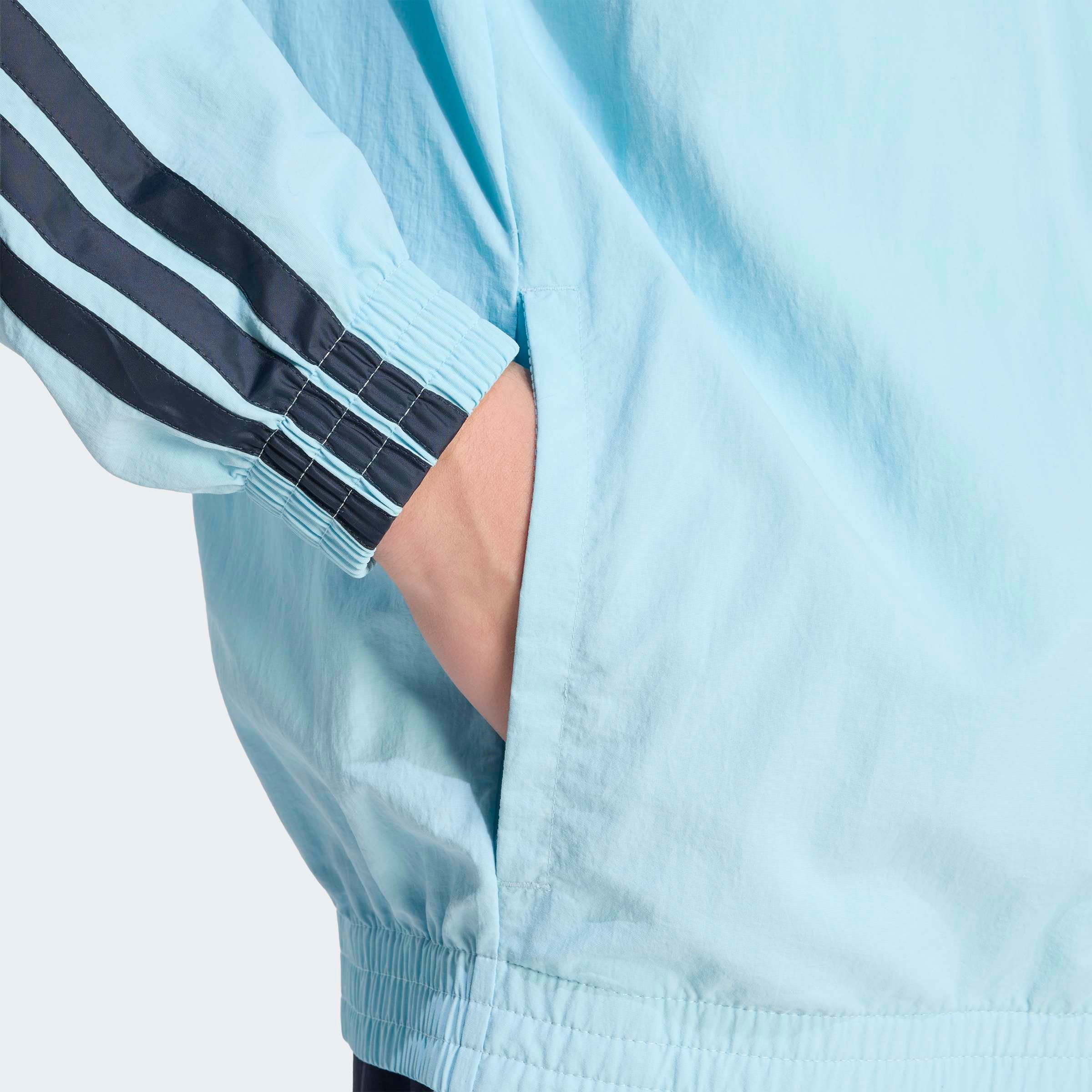 adidas Sportswear Rollkragenpullover »ESSENTIALS TRACK, 3-STREIFEN, GEWEBT«