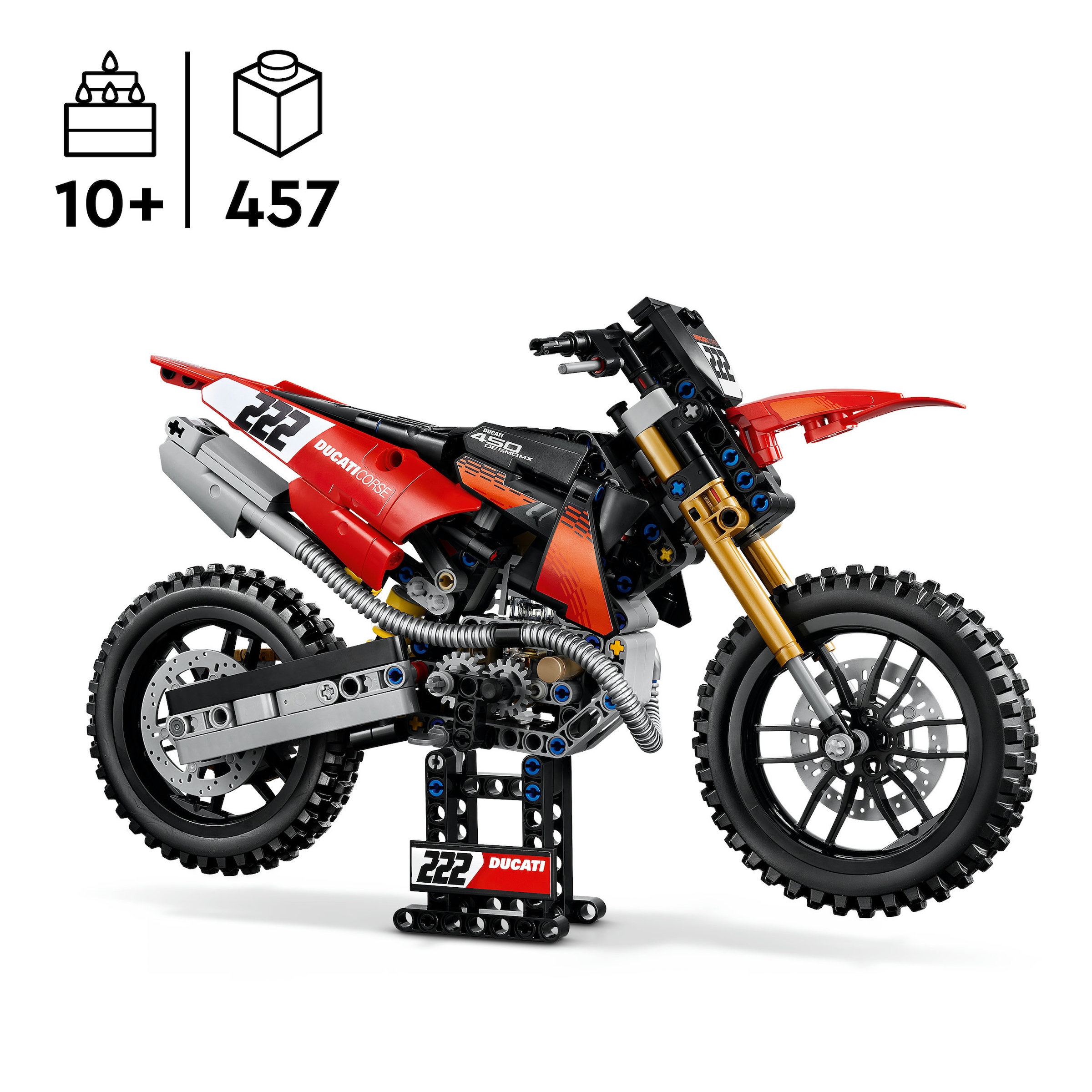 LEGO® »Ducati Desmo450 MX Factory Motorrad (42238), LEGO Technic« Made in Europe