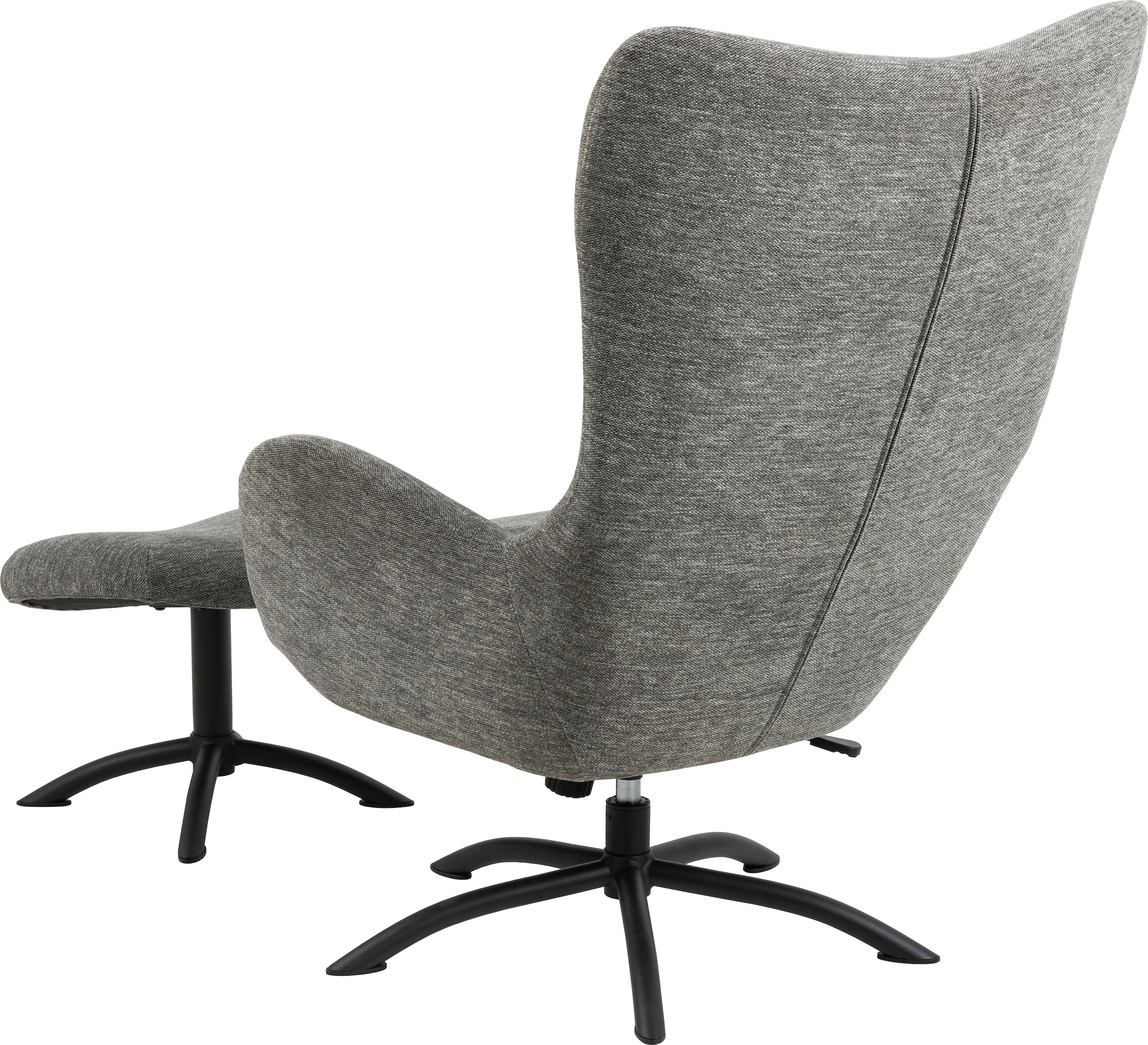 ACTONA GROUP Loungesessel »Tina« 2 Stk. tlg. mit Fußhocker, Dreh- und Kippfunktion für besonders bequemes Sitzen