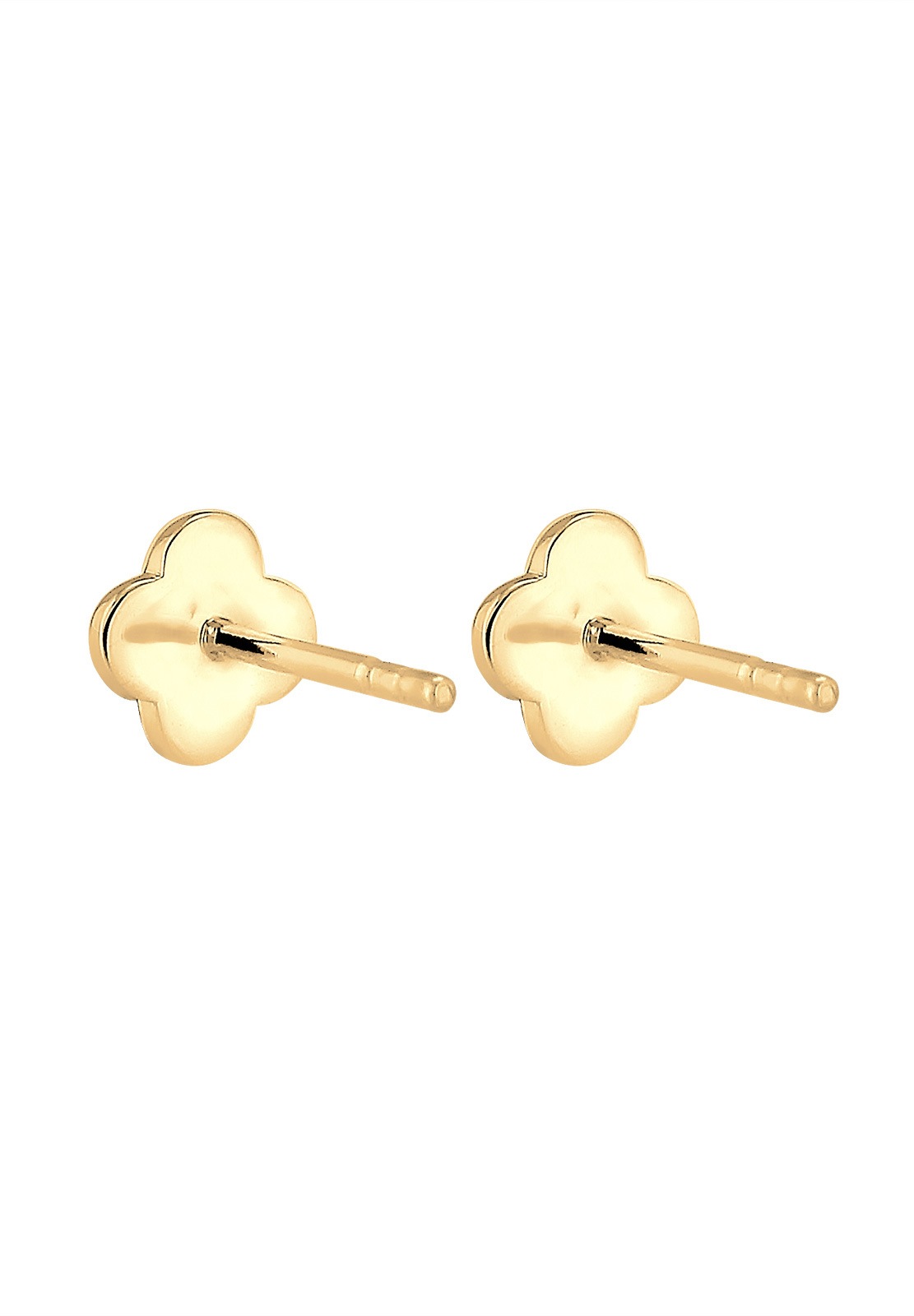 Elli Premium Paar Ohrstecker »Ohrringe Ohrstecker Kleeblatt 585 Gelbgold«