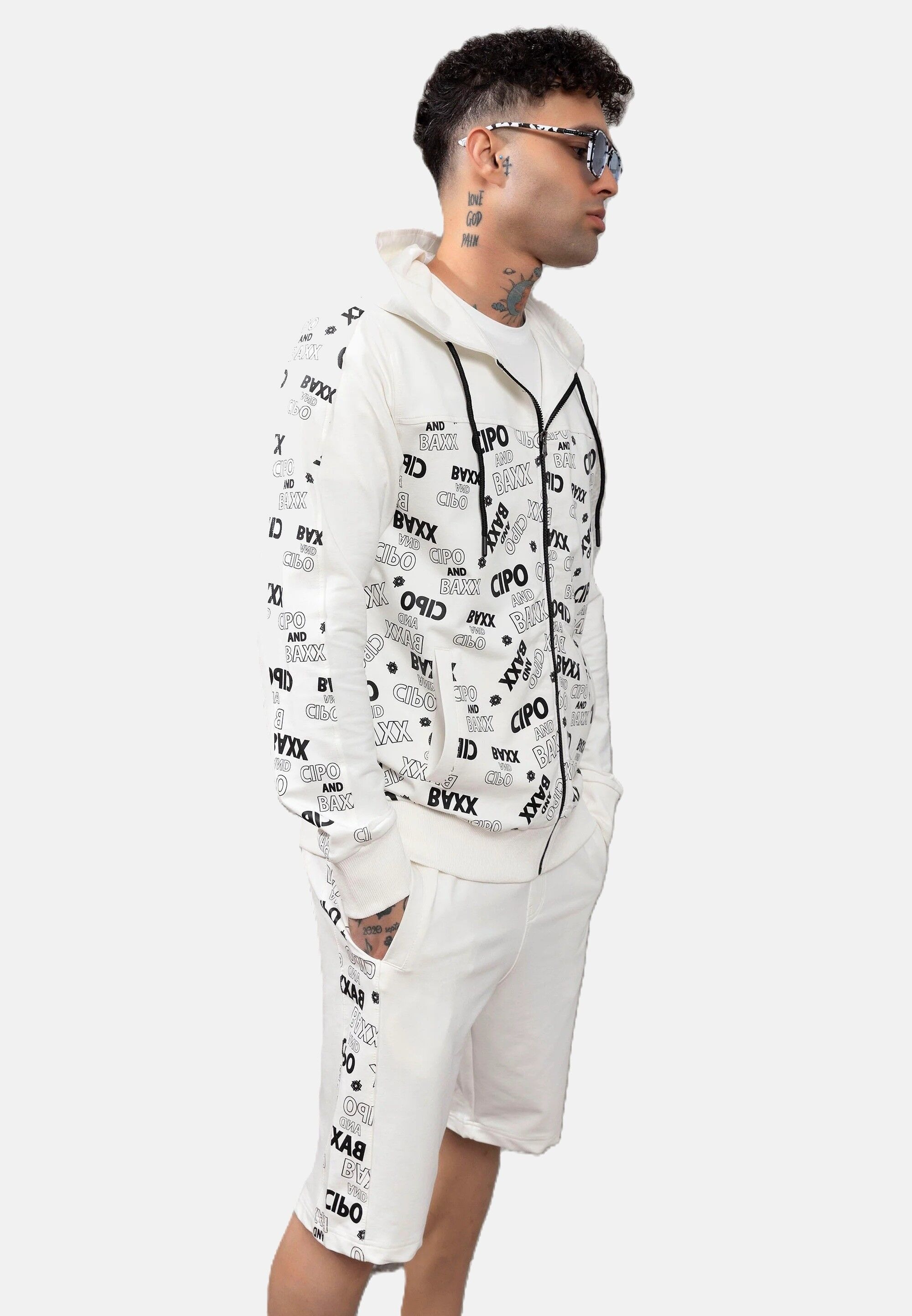 Cipo & Baxx Sweatjacke »Cipo & Baxx Sweatshirts« mit Front-Print