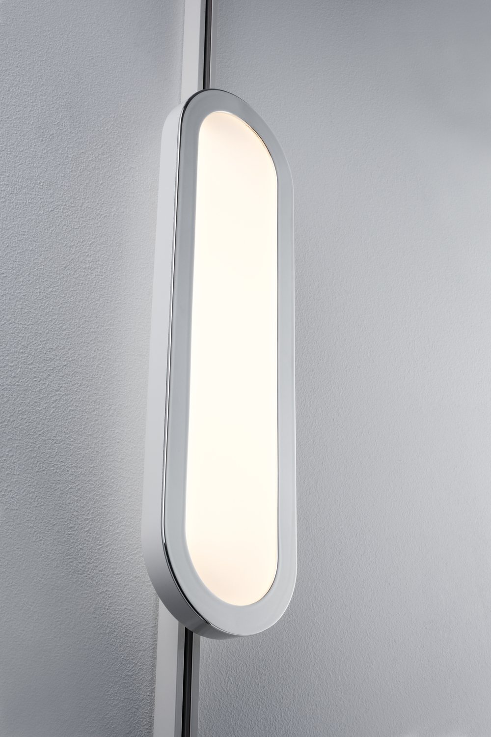 Paulmann Schienensystem-Leuchten »URail Panel Loop  480lm 7W 2700K 230V Chrom matt, Chrom 7W« LED-Modul 1 Stk. Warmweiß Einzelspot, dimmbar