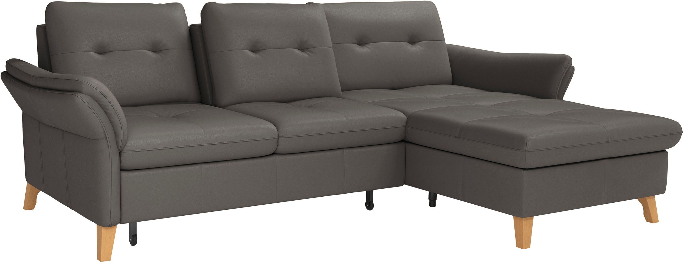 sit&more Ecksofa »Göteborg«, Sitztiefenverstellung und Federkern, wahlweise mit Bettfunktion