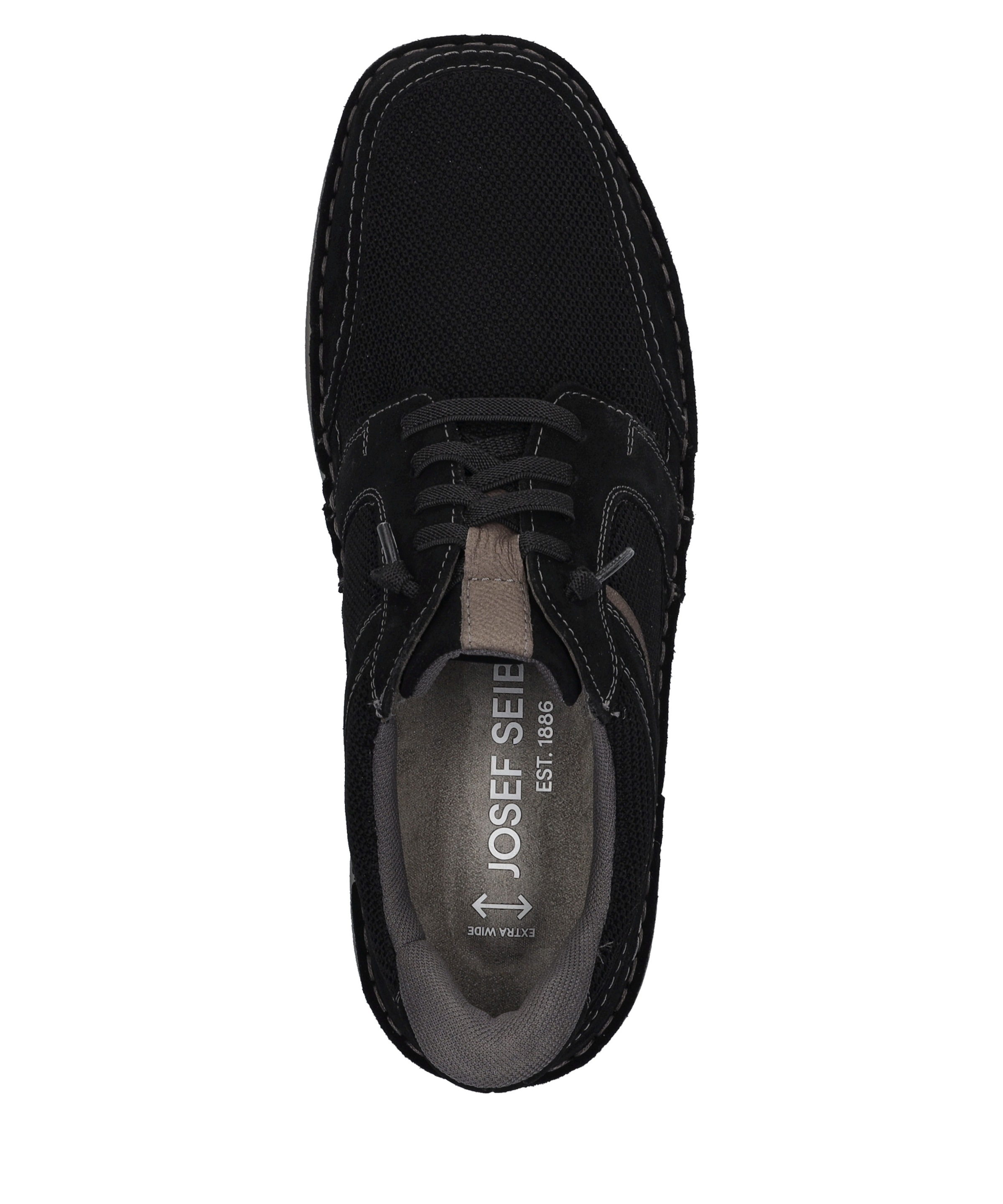 Josef Seibel Schnürschuh »New Anvers 24, schwarz-kombi«