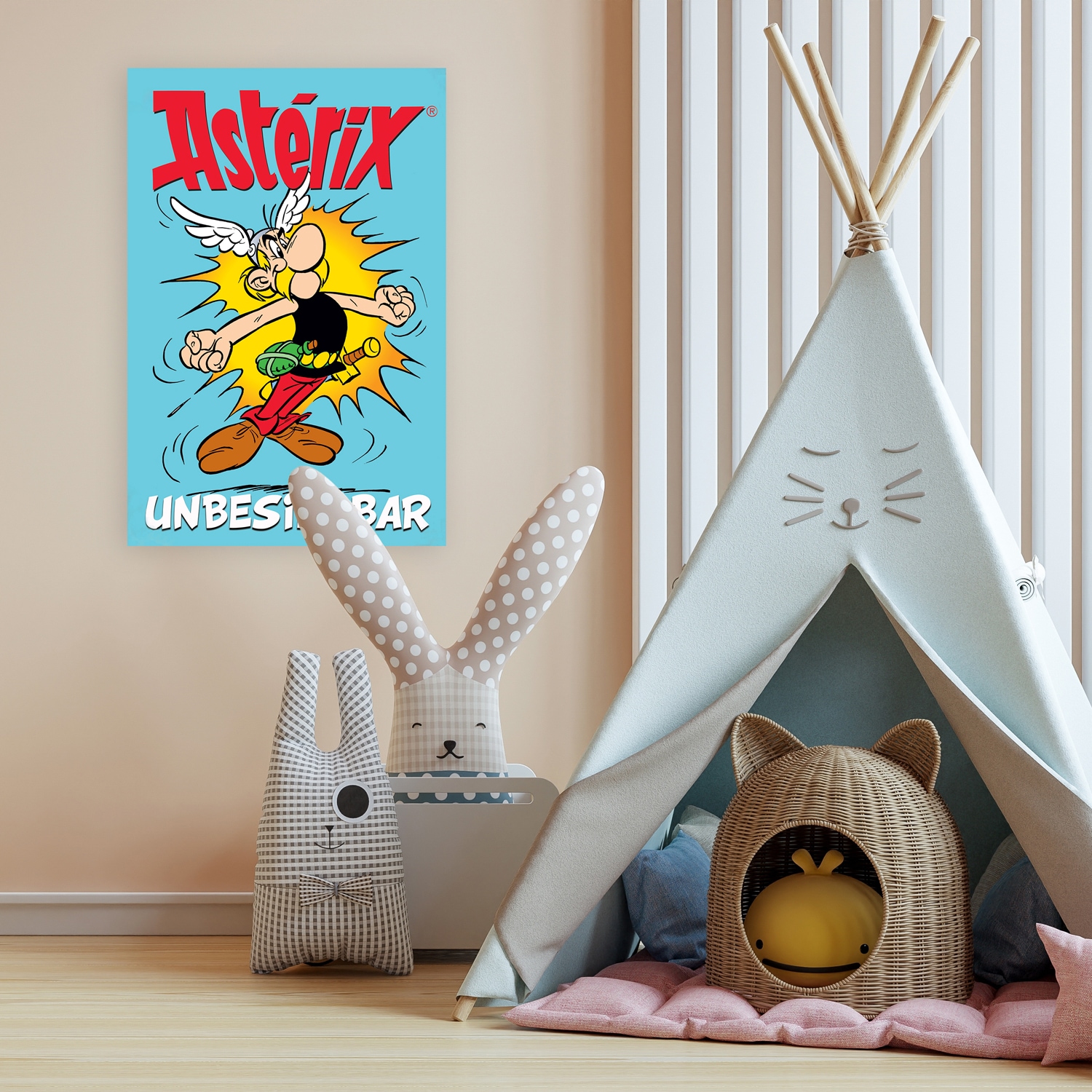 LuckyLinde Leinwandbild »Asterix Unbesiegbar II«, Cartoon-Comic-Fantasy-Figuren-Film-Filmfiguren, (1 St.), Canvasbild Wanddeko Bild zum Film "Kampf der Häuptlinge"