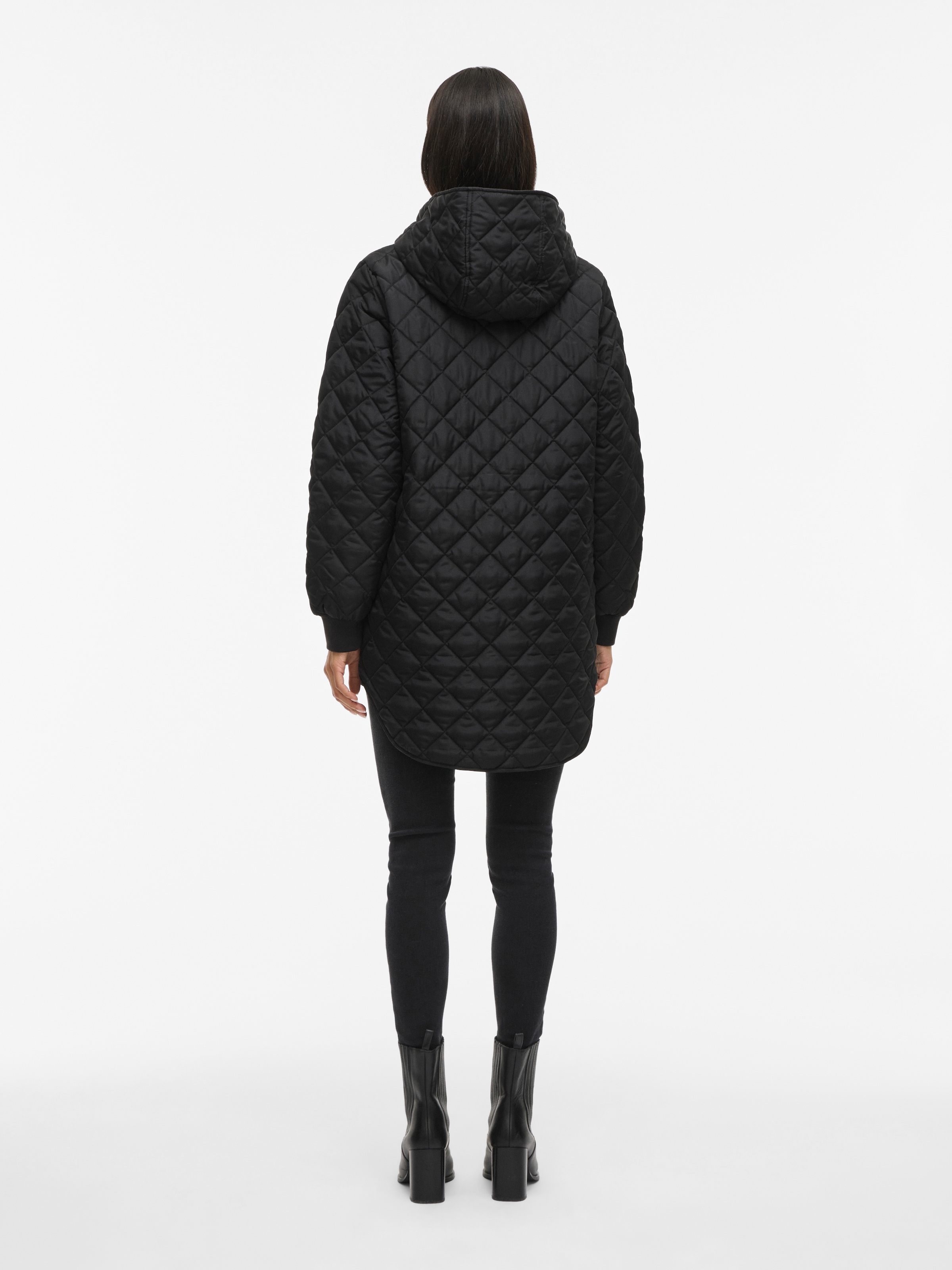 Vila Steppjacke »VITATE L/S HOODED JACKET - NOOS« mit Kapuze Kunstfaser