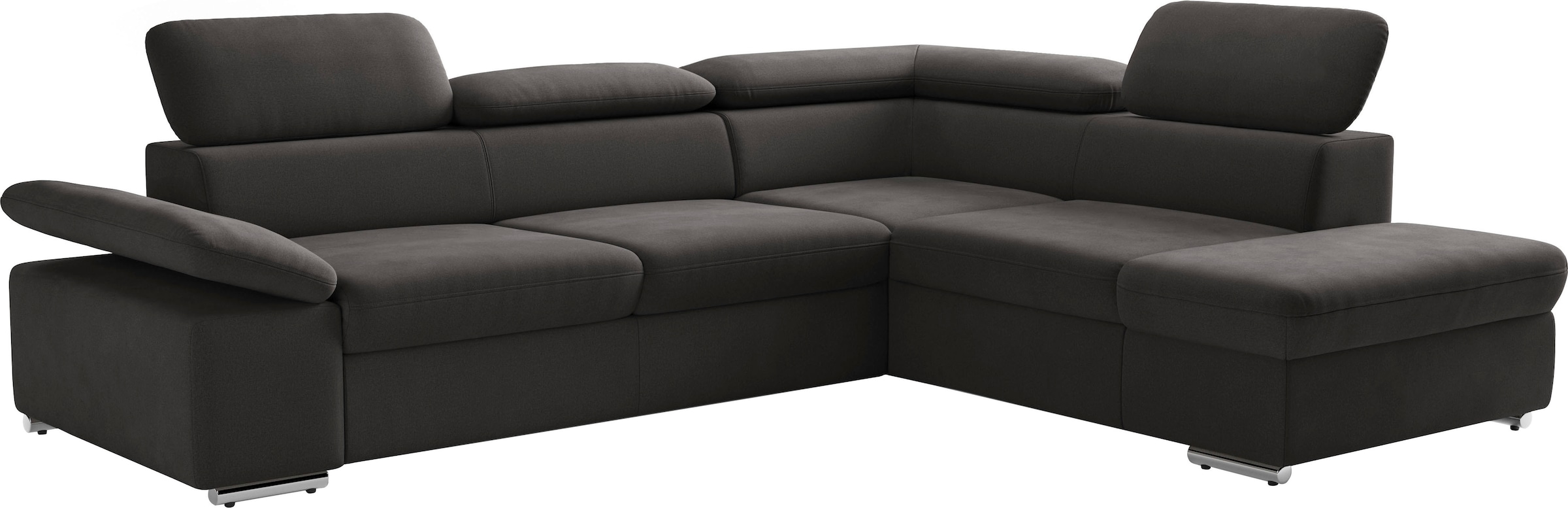 sit&more Ecksofa »Valentine L-Form, B: 272 cm« mit Arm- & Kopfteilverstellung, optional mit Bettfunktion