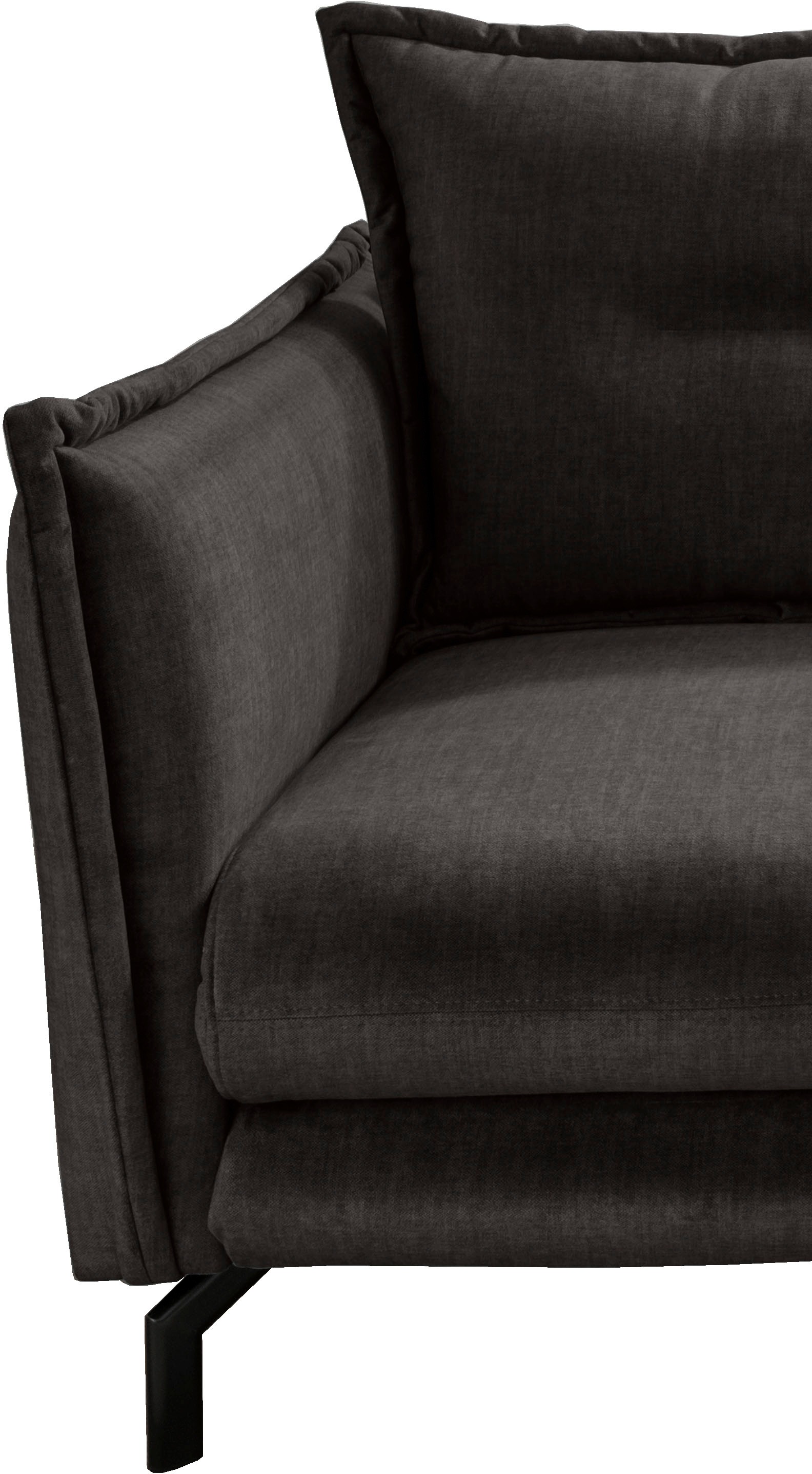 Home affaire 2-Sitzer »LAVA  Breite 168 cm, modern & elegant, aktuelle Kissenoptik, bequem« Armlehnen verstellbar