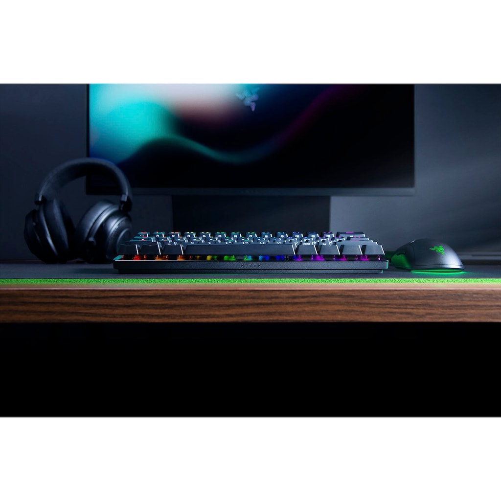 RAZER Gaming-Tastatur »Huntsman Mini - Klickend optischer Switch (Rot) - DE - Schwarz«, (Funktionstasten)