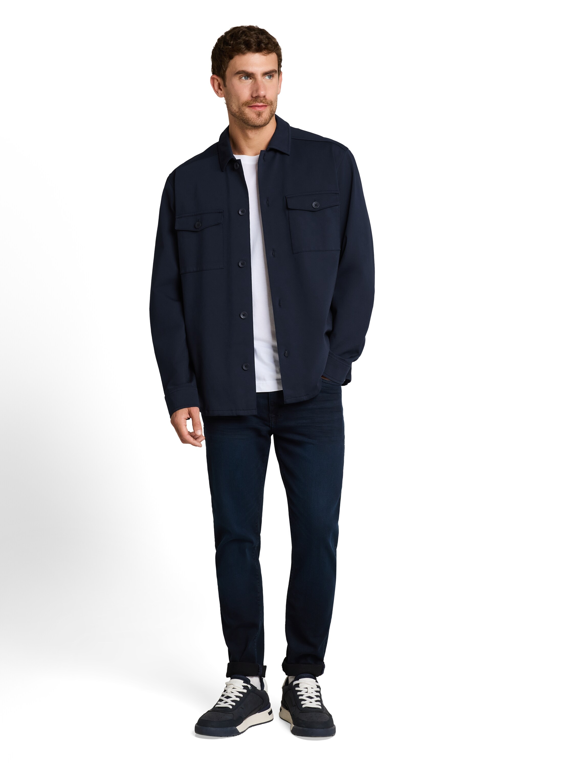 TOM TAILOR Langarmhemd im Overshirt-Style und mit Hemdkragen