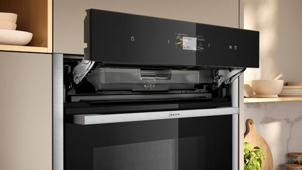 NEFF Einbaubackofen N 90 »B24FS33N0«, mit Teleskopauszug nachrüstbar, ecoClean, AirFry-Funktion