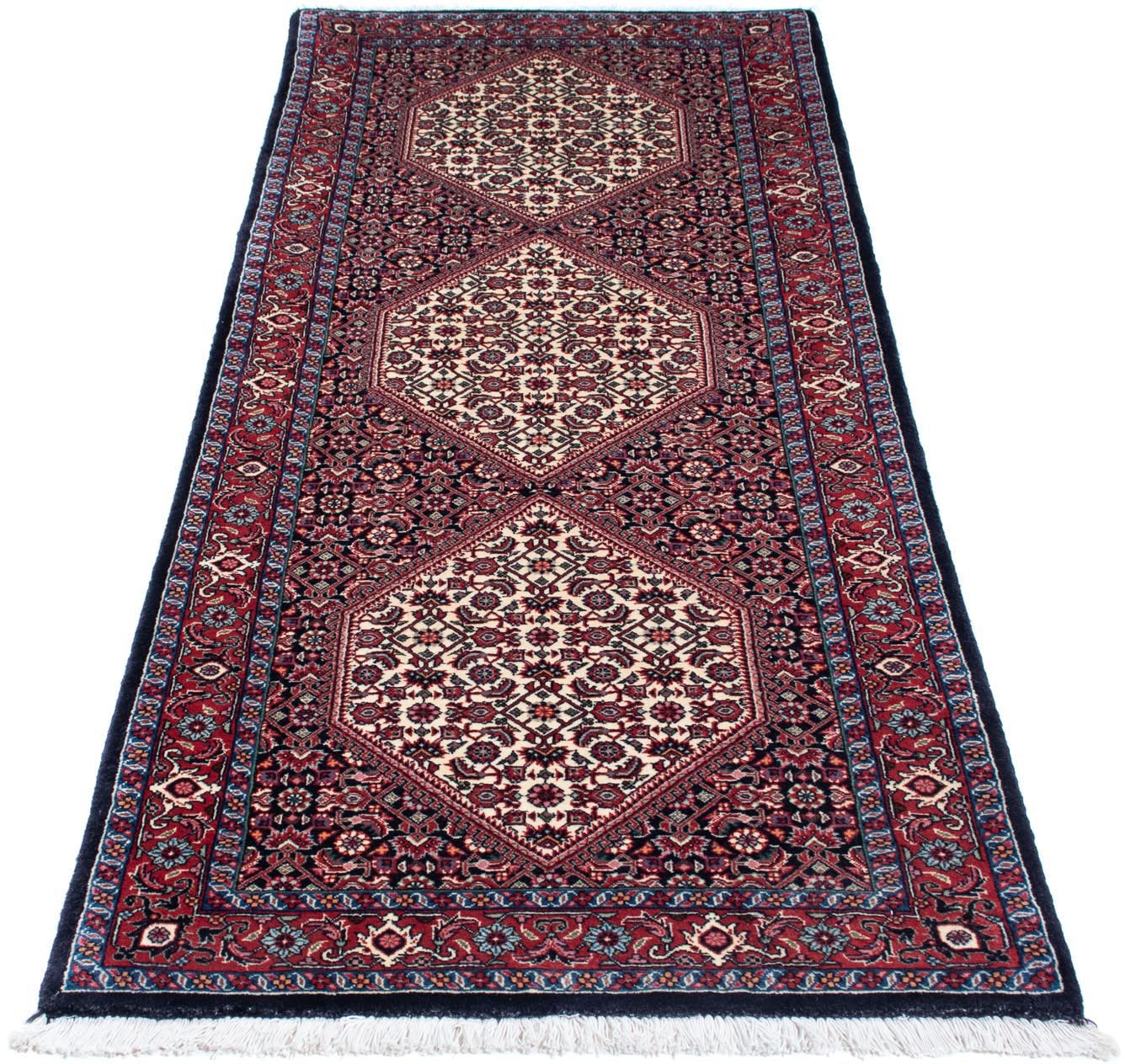 Hochflor-Läufer »Bidjar Medaillon 209 x 72 cm«, rechteckig, Unikat mit Zertifikat