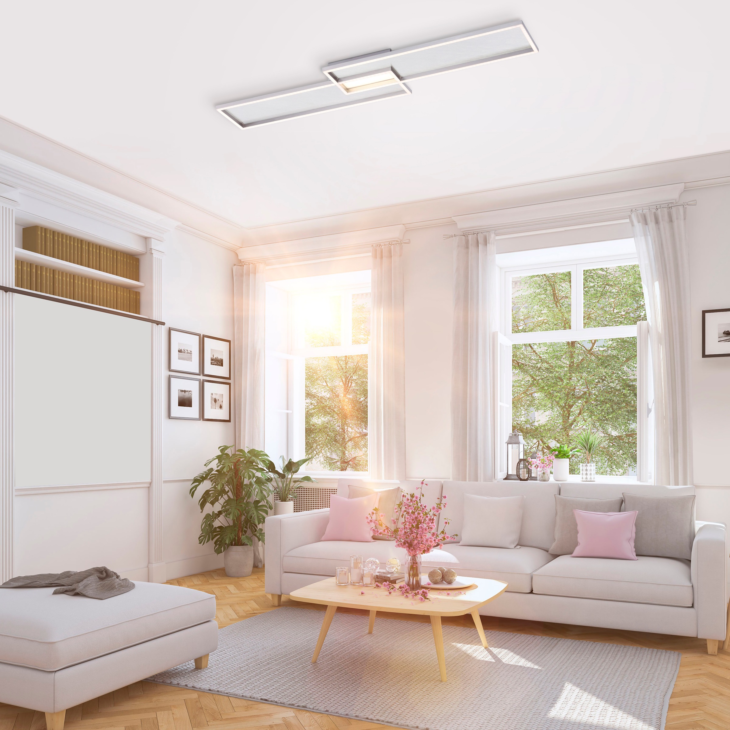 Paul Neuhaus Deckenleuchte »AMARA«, 1 flammig, Leuchtmittel LED-Board | LED fest integriert, Fernbedienung, Infrarot inkl.