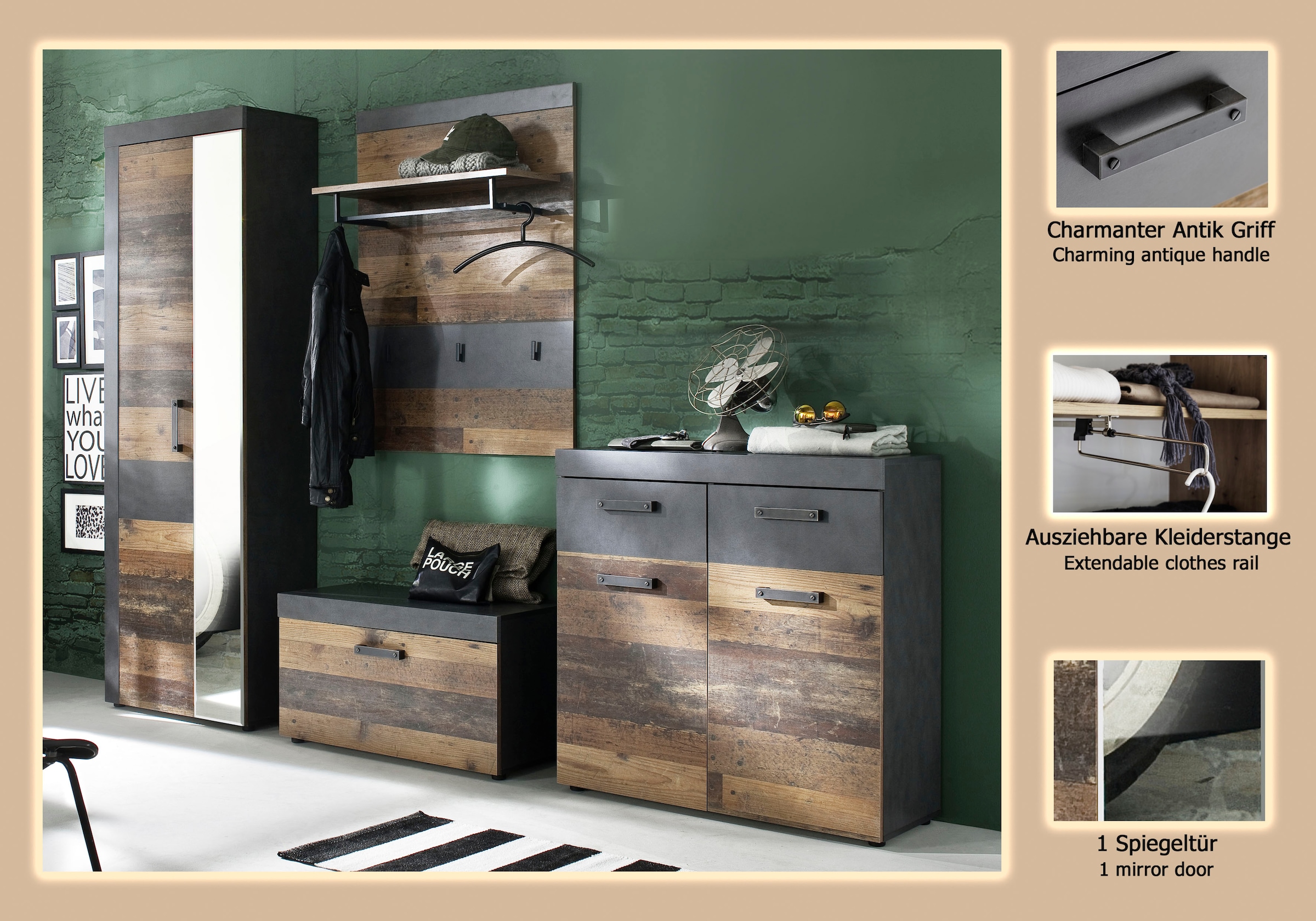 INOSIGN Garderoben-Set »Ilana« Set, 4 Stk. tlg.