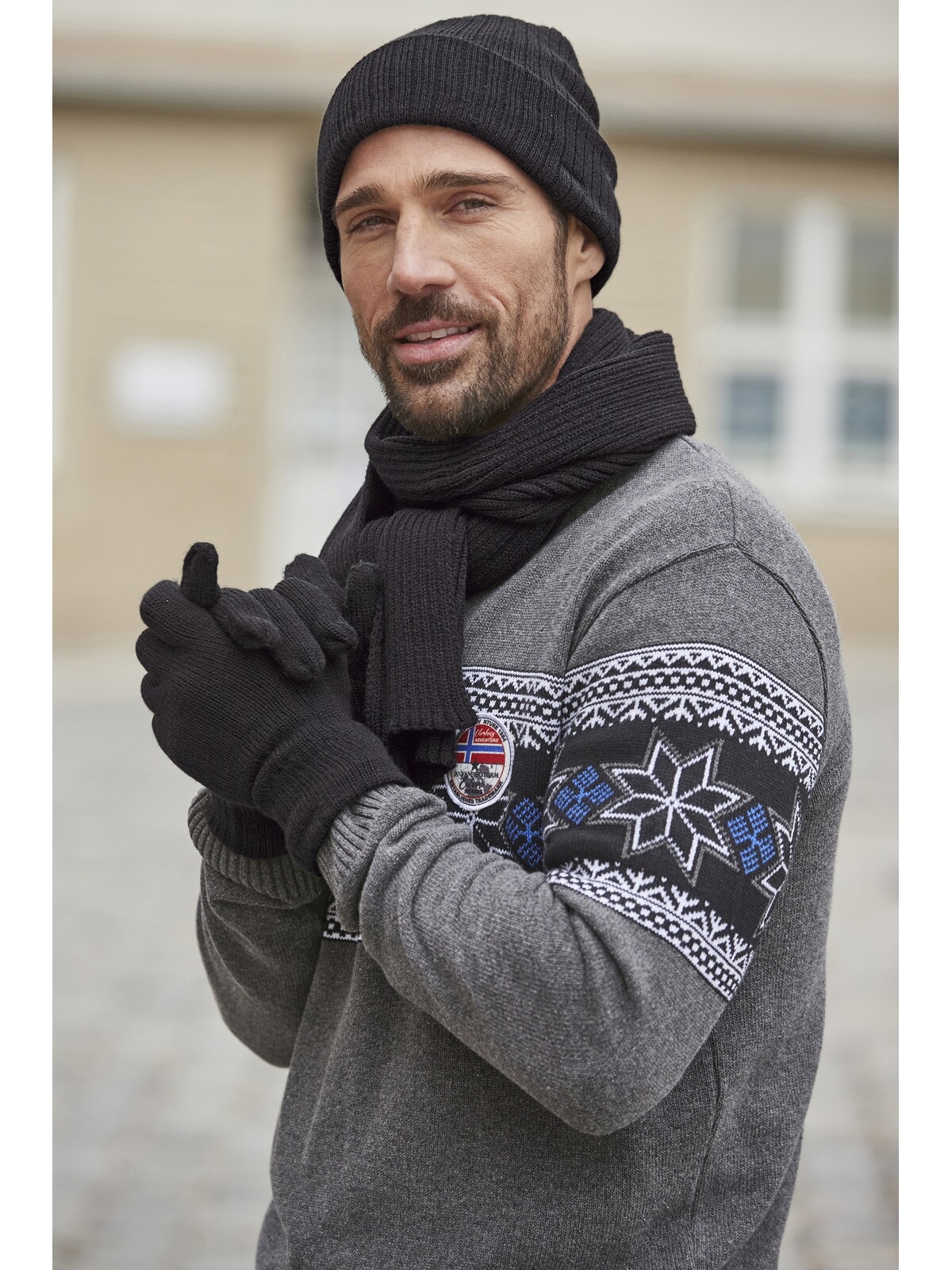 Jan Vanderstorm Strickhandschuhe »Handschuh BRYNJAR«