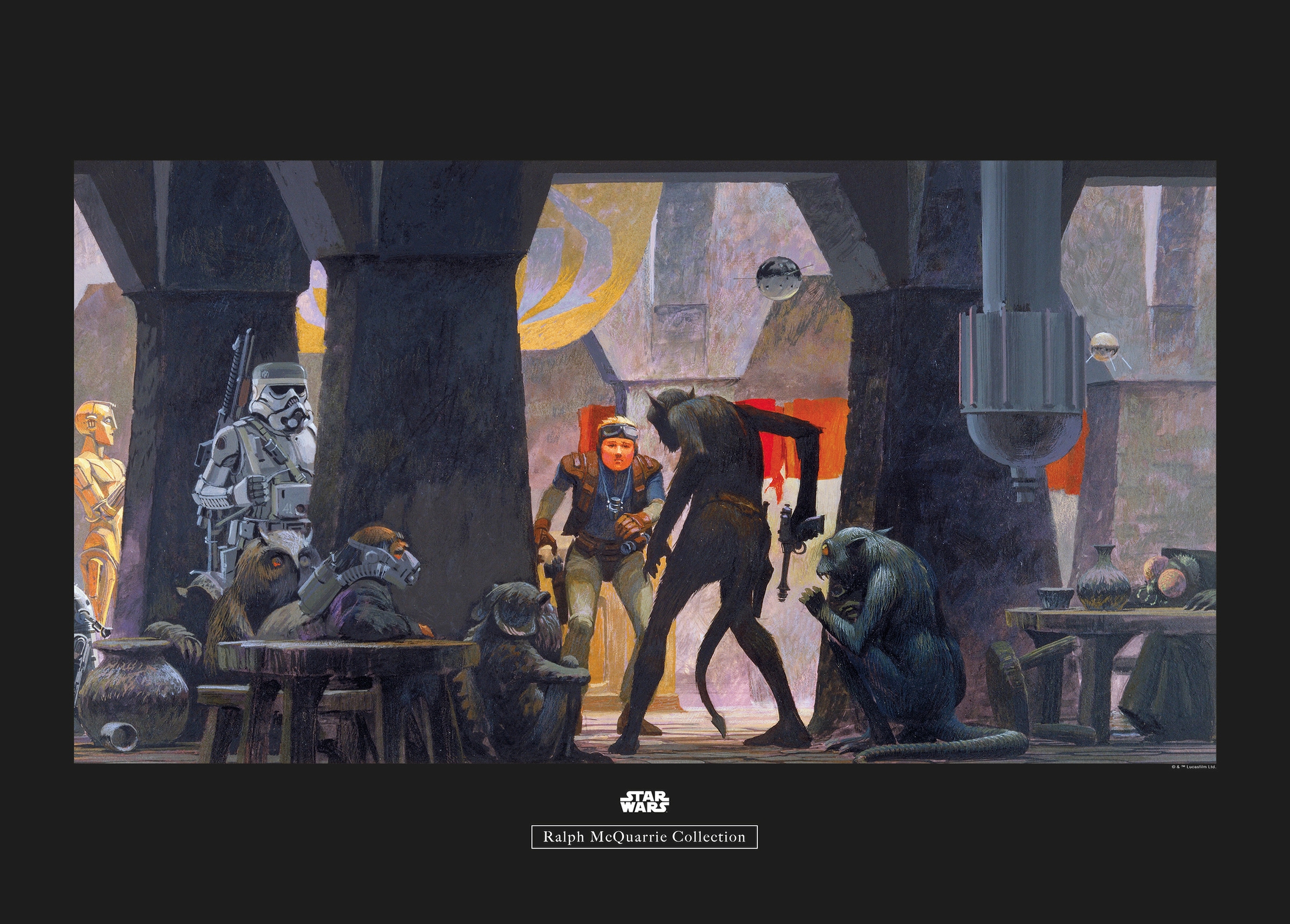 Poster »Star Wars Classic RMQ Mos Eisley Streets«, Star Wars, (1 St.), Kinderzimmer,...