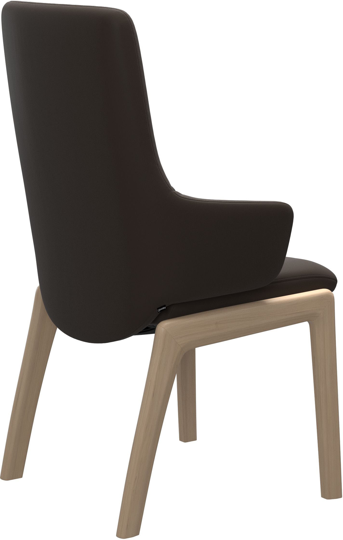 Stressless® Polsterstuhl »Laurel«, Leder BATICK, High Back mit Armlehne, Größe L, mit abgerundeten Beinen in Schwarz