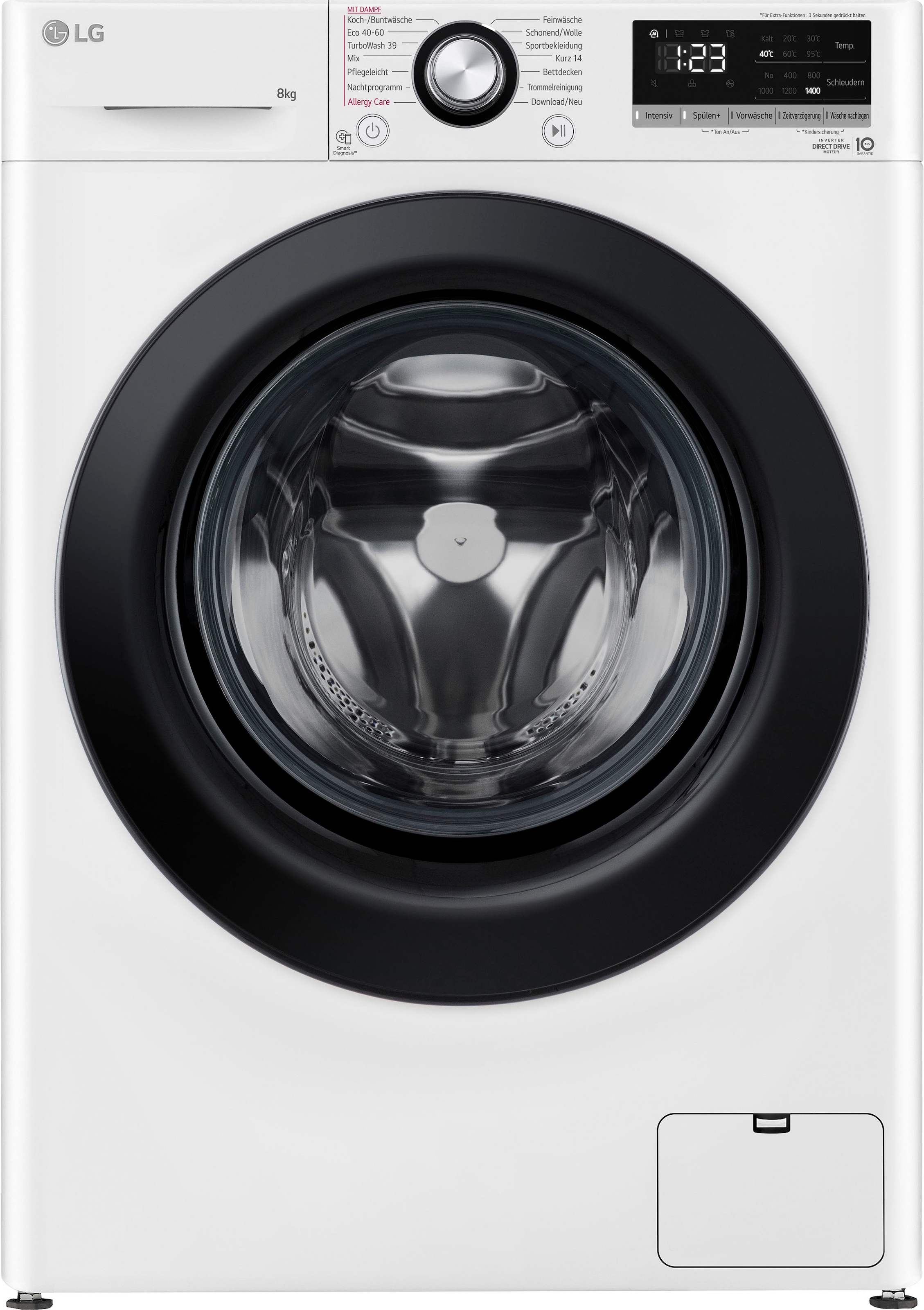 LG Waschmaschine »F4WV4085«, 8 kg, 1400 U/min